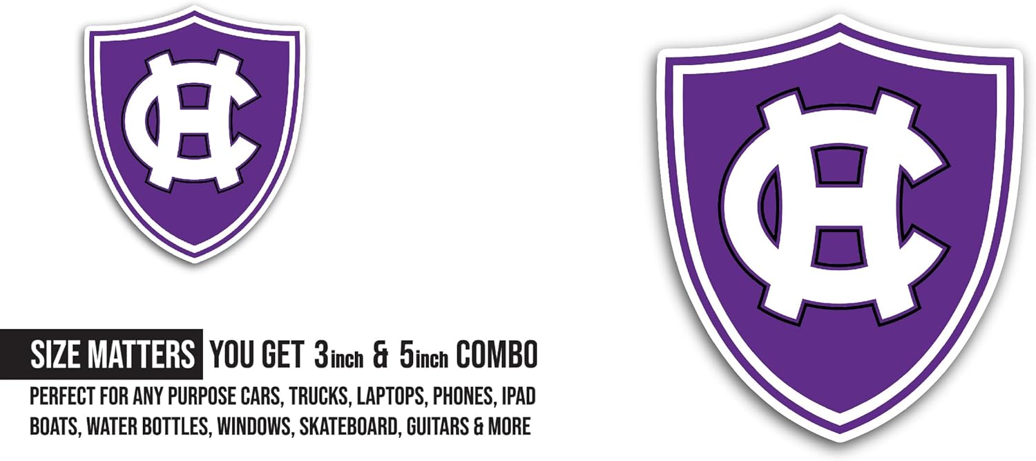 2 (Pieces) 3" and 5" Holy Cr0ss Crusaders Sticker, Waterproof Vinyl Decals for Many Purpose Like Cars, Trucks, Laptops, Phones, Windows and More