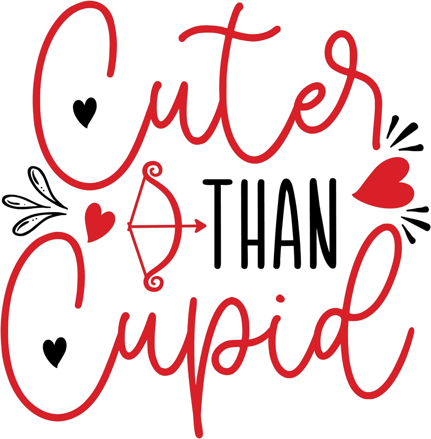 Inspirational Quote Cuter Than Cupid Motivational Sticker Vinyl Decal Motivation Stickers- 5" Vinyl Sticker Waterproof
