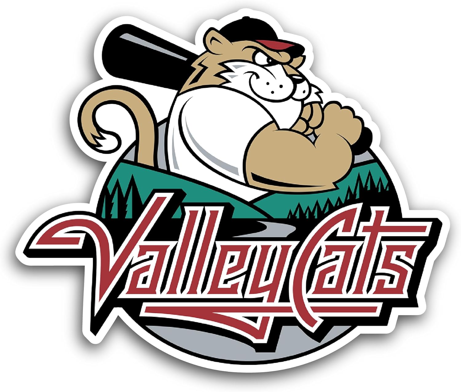 2 (Pieces) 3" and 5" Vall3yCats Logo Sticker, Waterproof Vinyl Decals for Many Purpose Like Cars, Trucks, Laptops, Phones, Windows and More