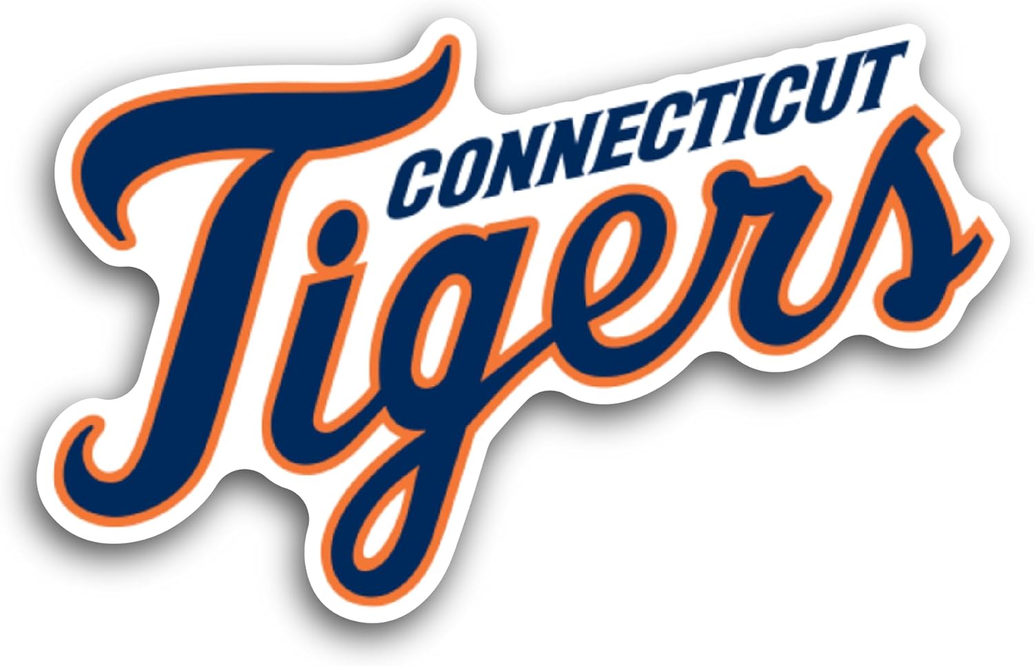2 (Pieces) 3" and 5" C0nnecticut Tigers Sticker, Waterproof Vinyl Decals for Many Purpose Like Cars, Trucks, Laptops, Phones, Windows and More