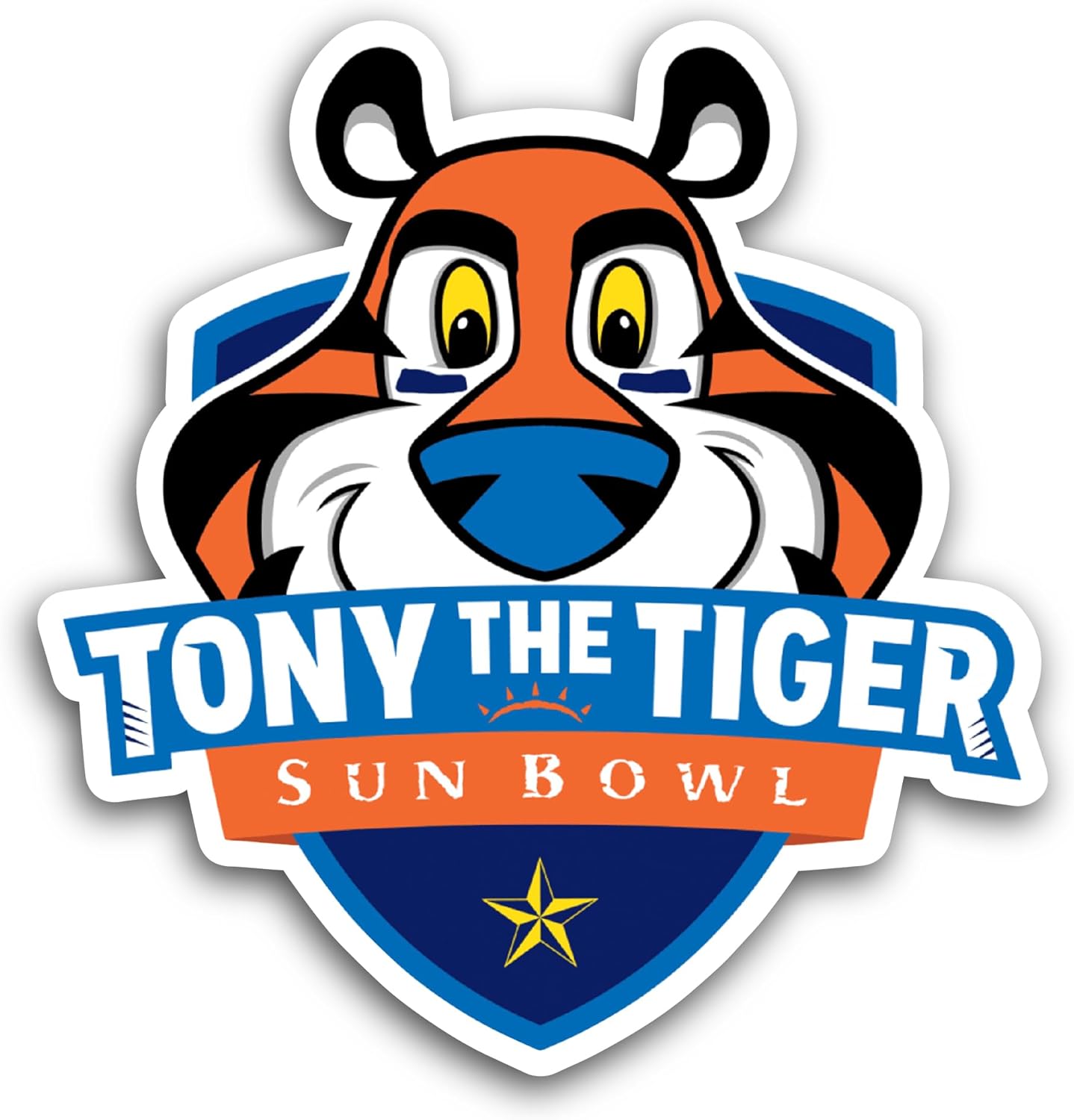 2 (Pieces) 3" and 5" T0ny The Tiger Sticker, Waterproof Vinyl Decals for Many Purpose Like Cars, Trucks, Laptops, Phones, Windows and More