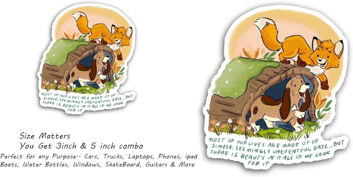 2 (Pieces) 3" and 5" The Sweetest of Friends Sticker, Waterproof Vinyl Decals for Many Purpose Like Cars, Trucks, Laptops, Phones, Windows and More