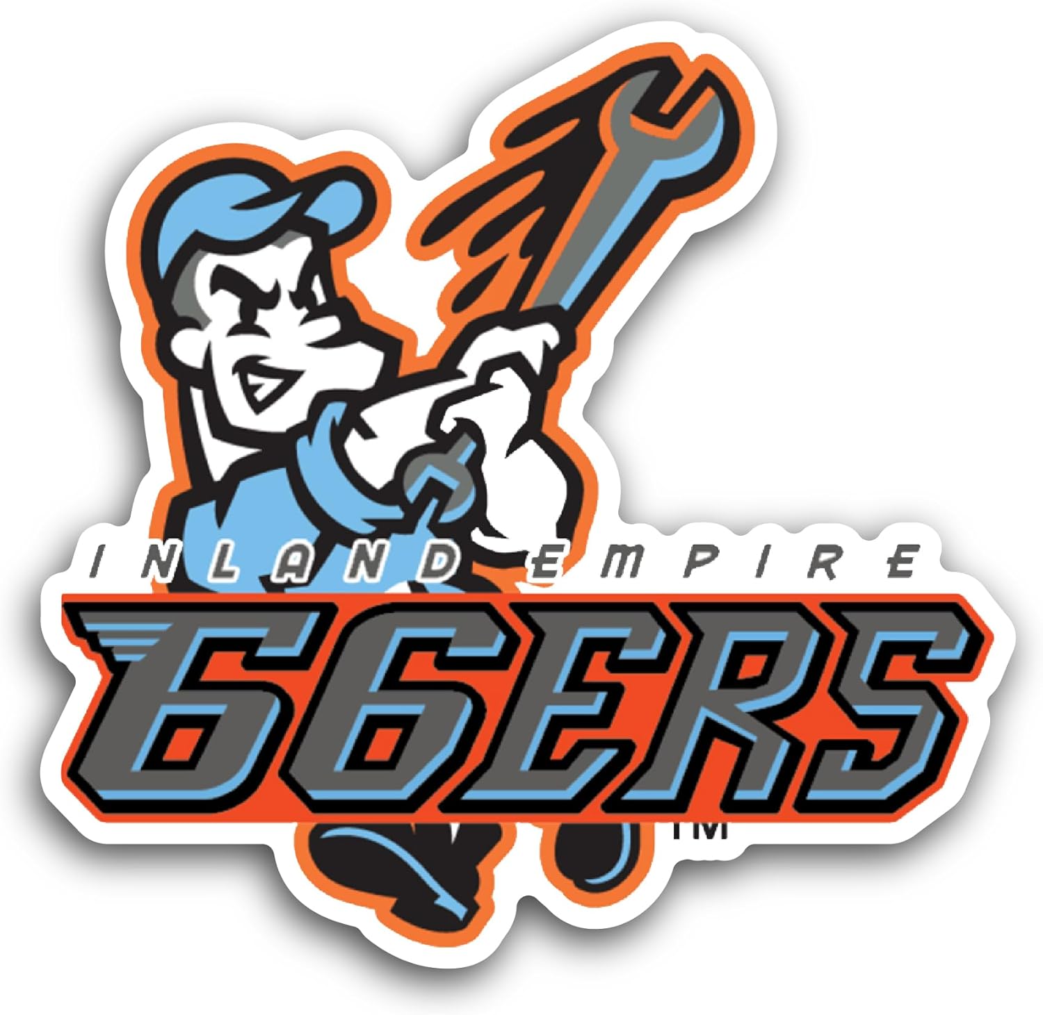 2 (Pieces) 3" and 5" Inl@nd Empire Sticker, Waterproof Vinyl Decals for Many Purpose Like Cars, Trucks, Laptops, Phones, Windows and More