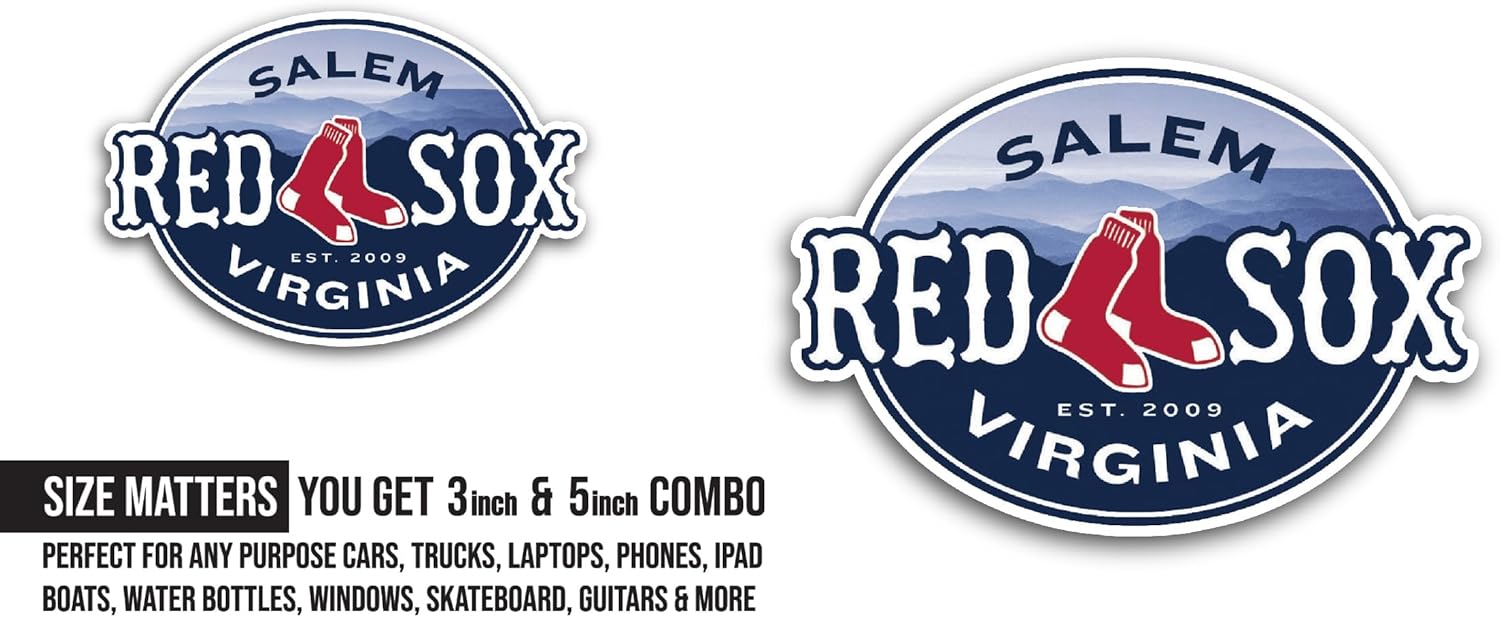 2 (Pieces) 3" and 5" Virginia R3d S0x Logo Sticker, Waterproof Vinyl Decals for Many Purpose Like Cars, Trucks, Laptops, Phones, Windows and More