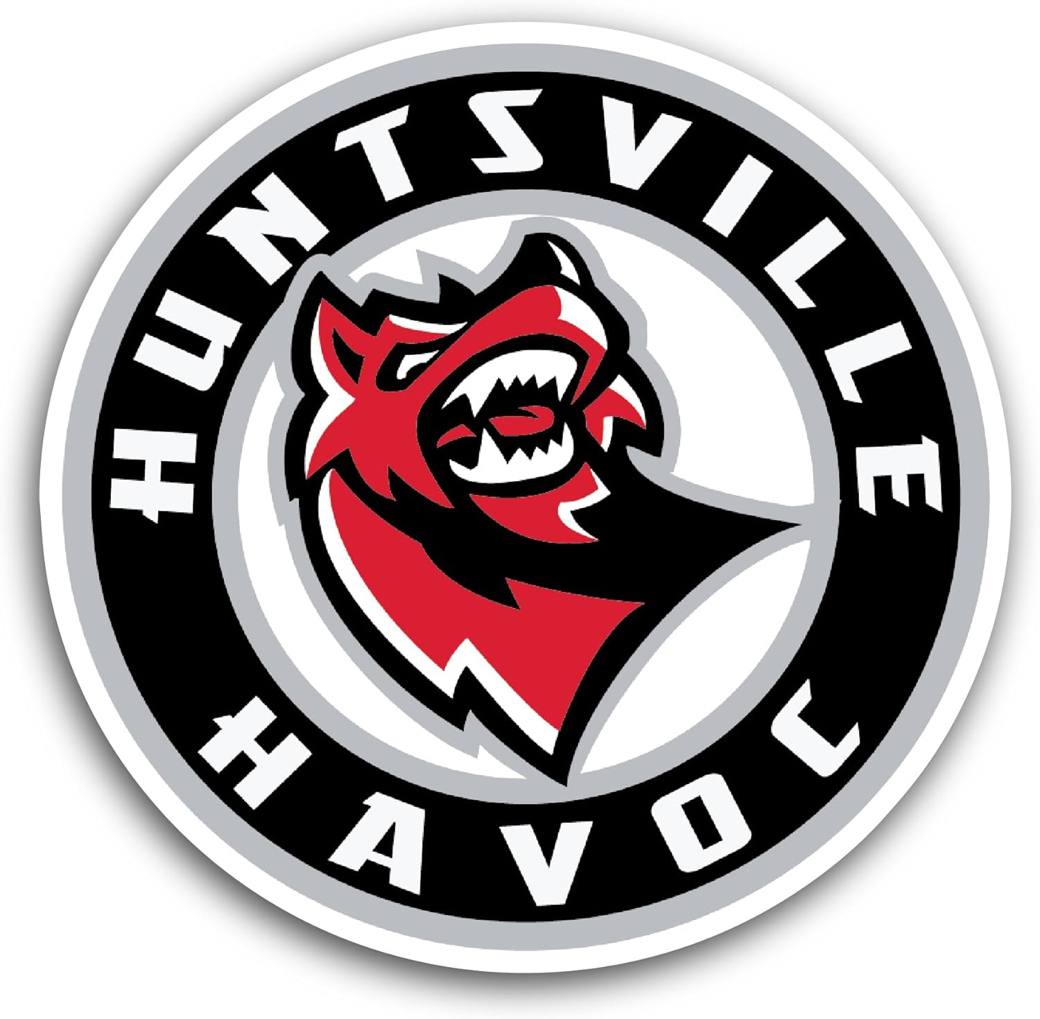 2 (Pieces) 3" and 5" Huntsville Hav0c Sticker, Waterproof Vinyl Decals for Many Purpose Like Cars, Trucks, Laptops, Phones, Windows and More