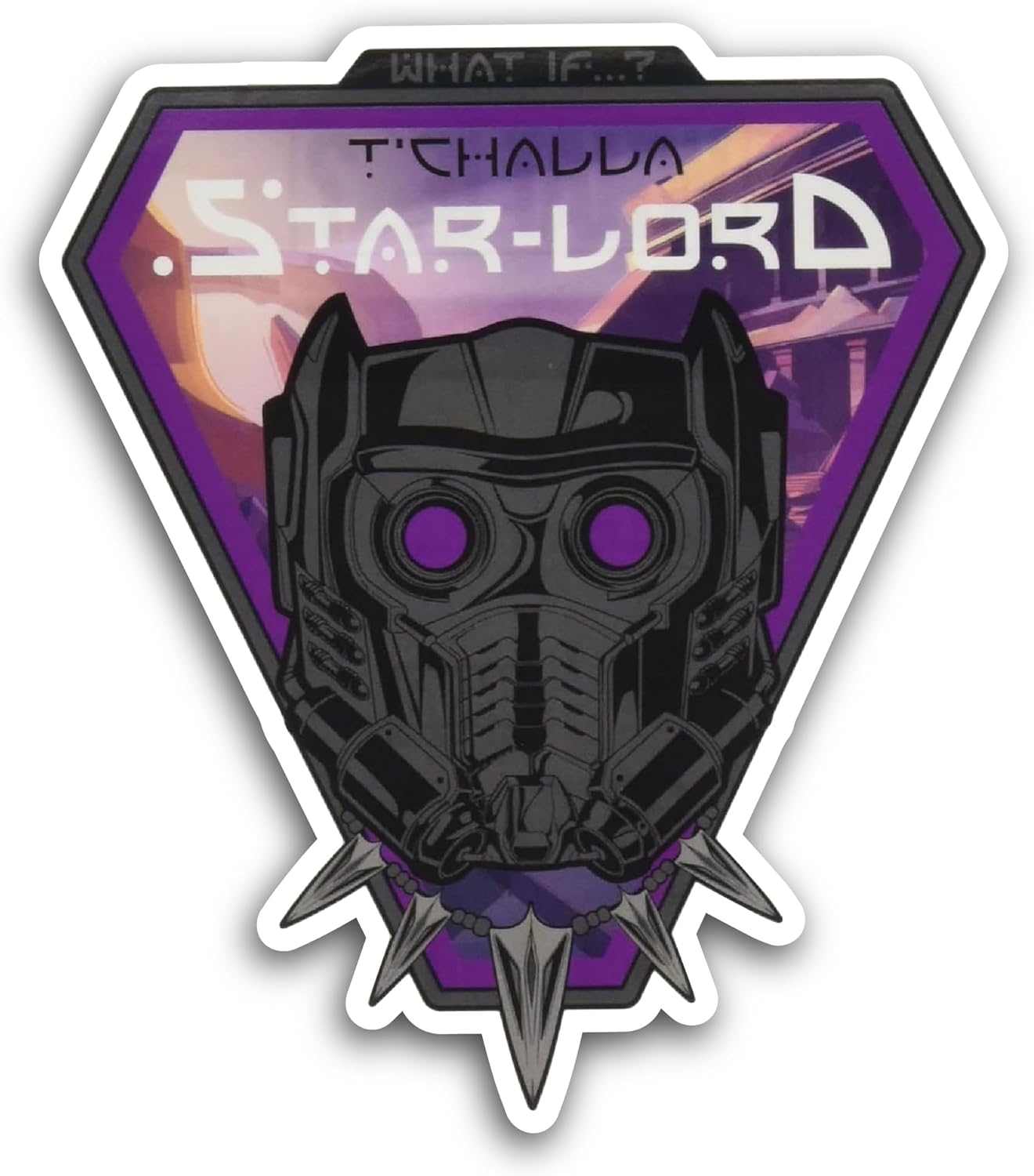 2 (Pieces) 3" and 5" Starlord Sticker, Waterproof Vinyl Decals for Many Purpose Like Cars, Trucks, Laptops, Phones, Windows and More