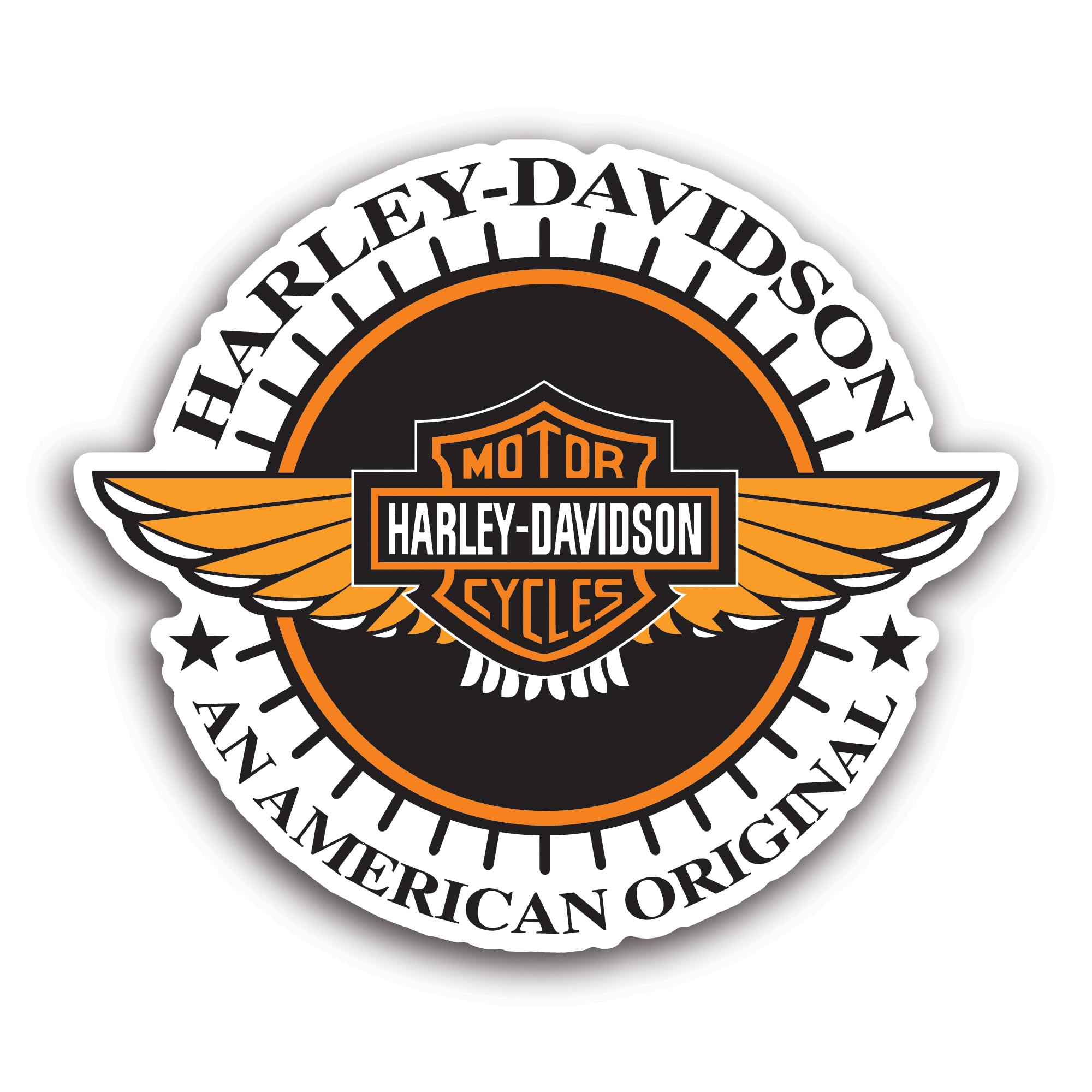 2 (Pieces) 3" and 5" an American Original Sticker, Waterproof Vinyl Decals for Many Purpose Like Car