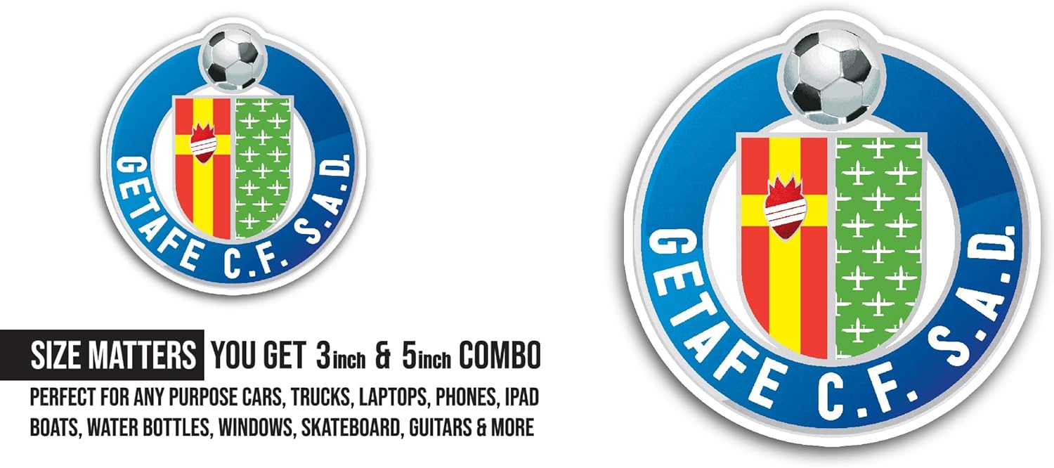 2 (Pieces) 3" and 5" G3tafe Sticker, Waterproof Vinyl Decals for Many Purpose Like Cars, Trucks, Laptops, Phones, Windows and More