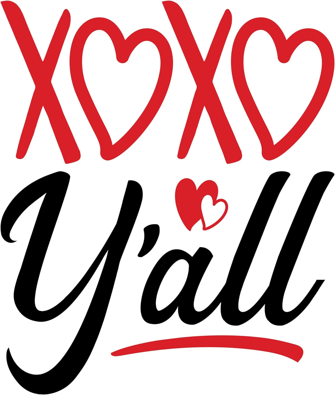 Inspirational Quote XOXO Yall Motivational Sticker Vinyl Decal Motivation Stickers- 5" Vinyl Sticker Waterproof