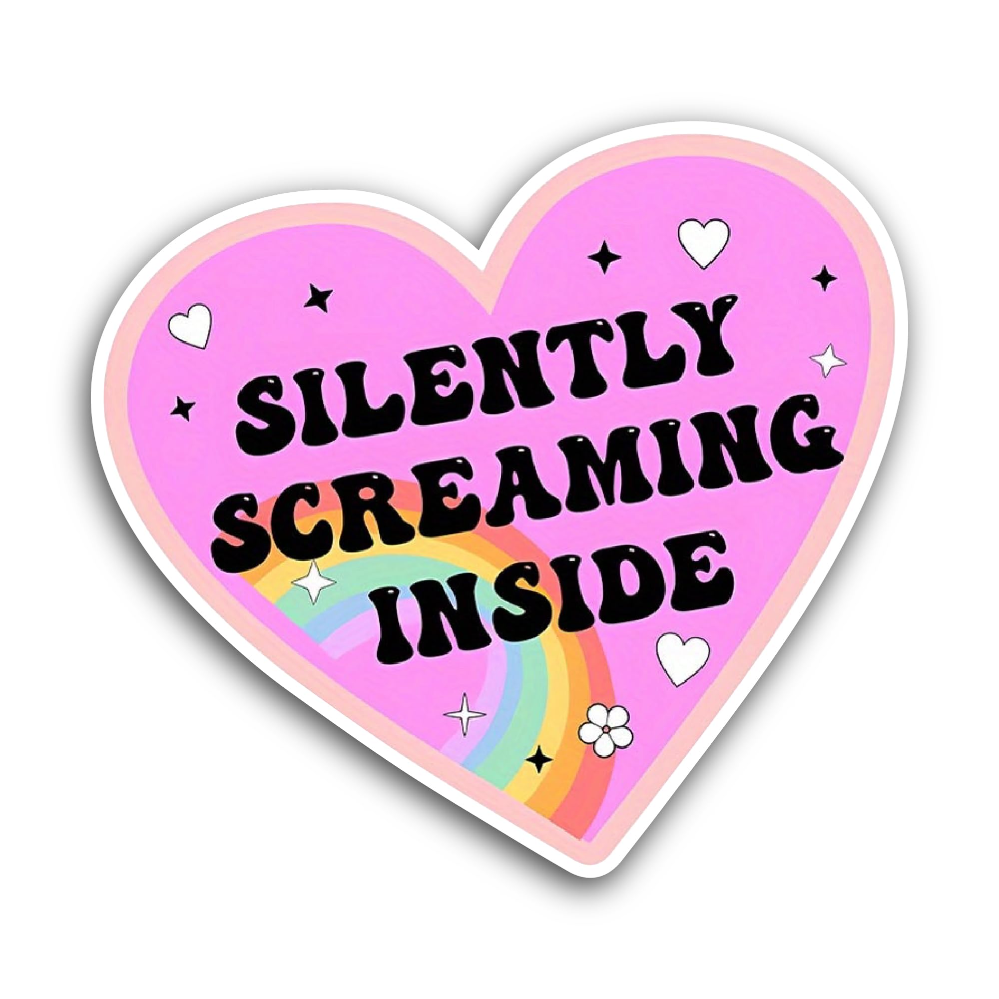 2 (Pieces) 3" and 5" Retro Apology Chat Bubble Sticker, Waterproof Vinyl Decals for Many Purpose Lik