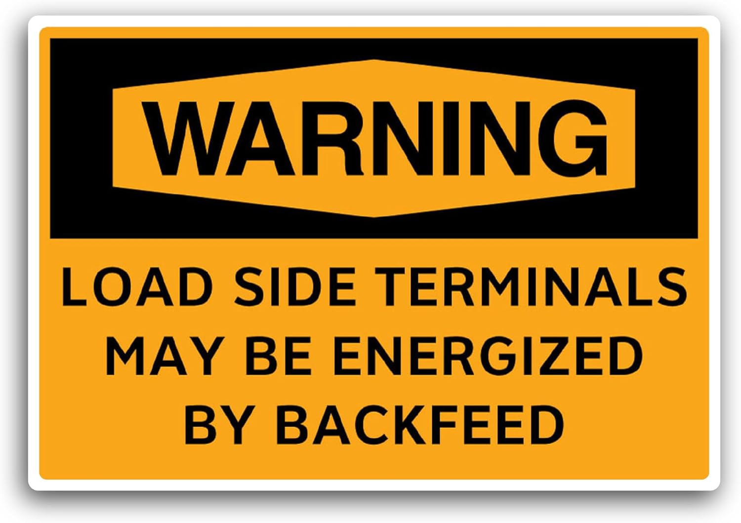 2 (Pieces) 3" and 5" Load Side Terminals Sticker, Waterproof Vinyl Decals for Many Purpose Like Cars, Trucks, Laptops, Phones, Windows and More