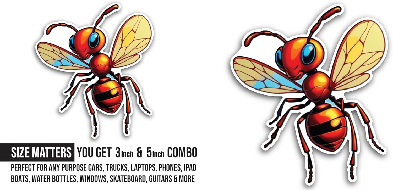 2 (Pieces) 3" and 5" Colorful Cartoon Deer Sticker, Waterproof Vinyl Decals for Many Purpose Like Cars, Trucks, Laptops, Phones, Windows and More (Copy)