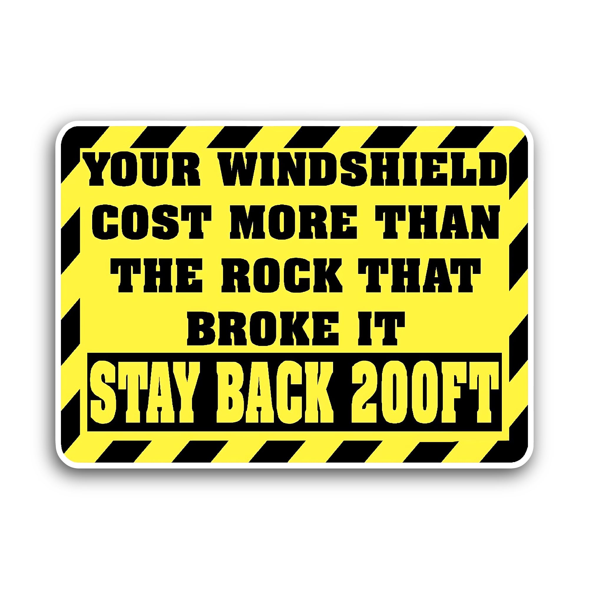 2 (Pieces) 3" and 5" Square Salty Cracker Sticker, Waterproof Vinyl Decals for Many Purpose Like Car