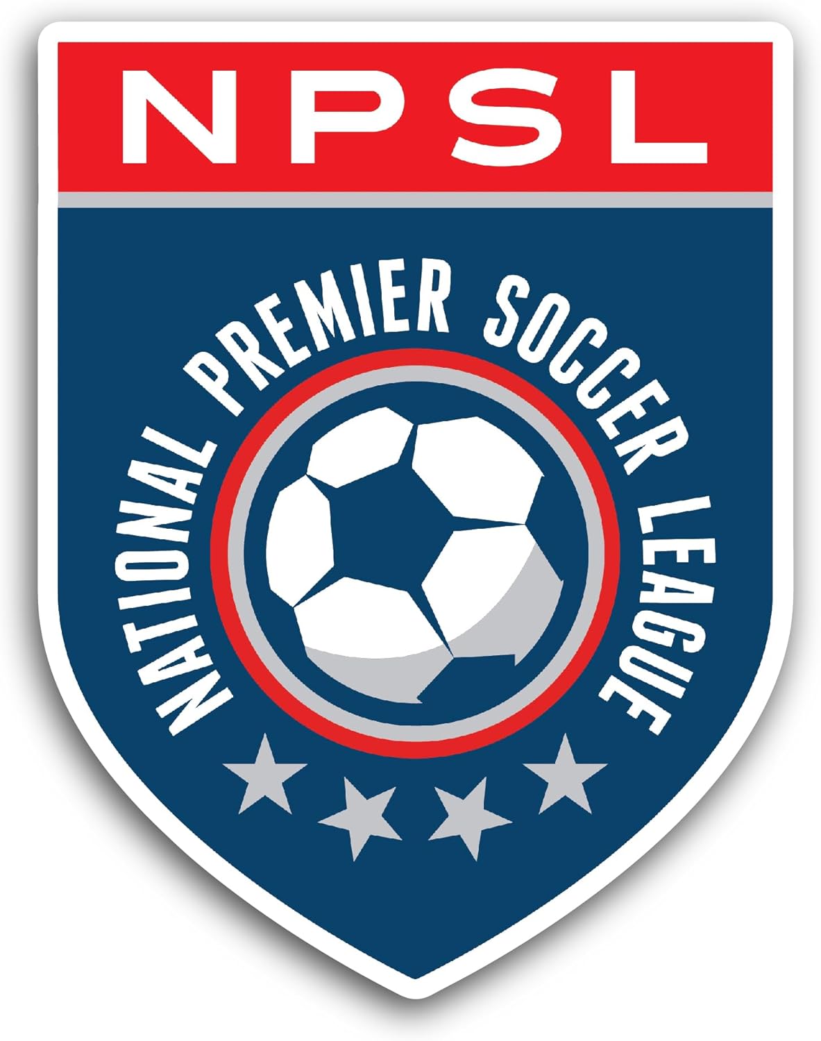 2 (Pieces) 3" and 5" National Premier S0ccer League Sticker, Waterproof Vinyl Decals for Many Purpose Like Cars, Trucks, Laptops, Phones, Windows and More