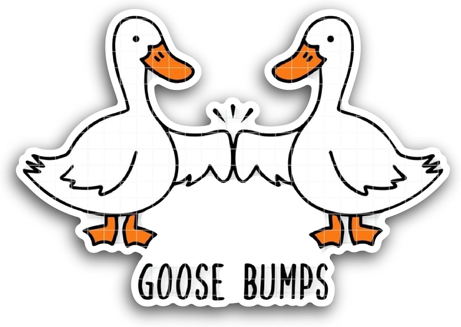 2 (Pieces) 3" and 5" Goose Bumps Sticker, Waterproof Vinyl Decals for Many Purpose Like Cars, Trucks, Laptops, Phones, Windows and More