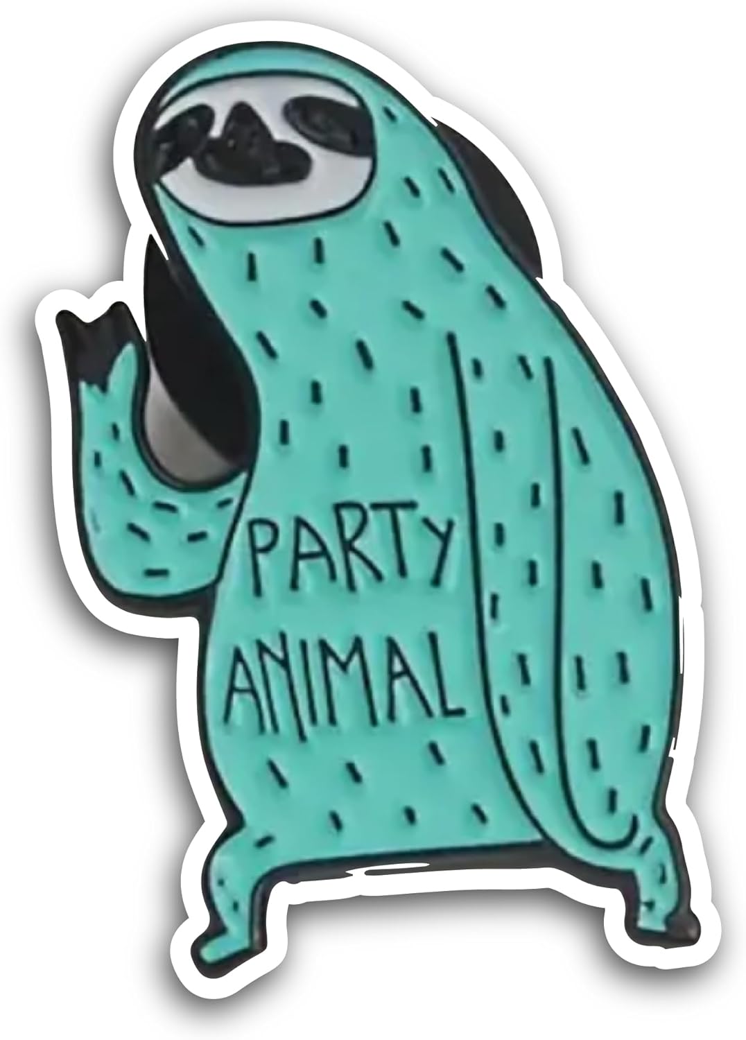 2 (Pieces) 3" and 5" Party Animal Sticker, Waterproof Vinyl Decals for Many Purpose Like Cars, Trucks, Laptops, Phones, Windows and More