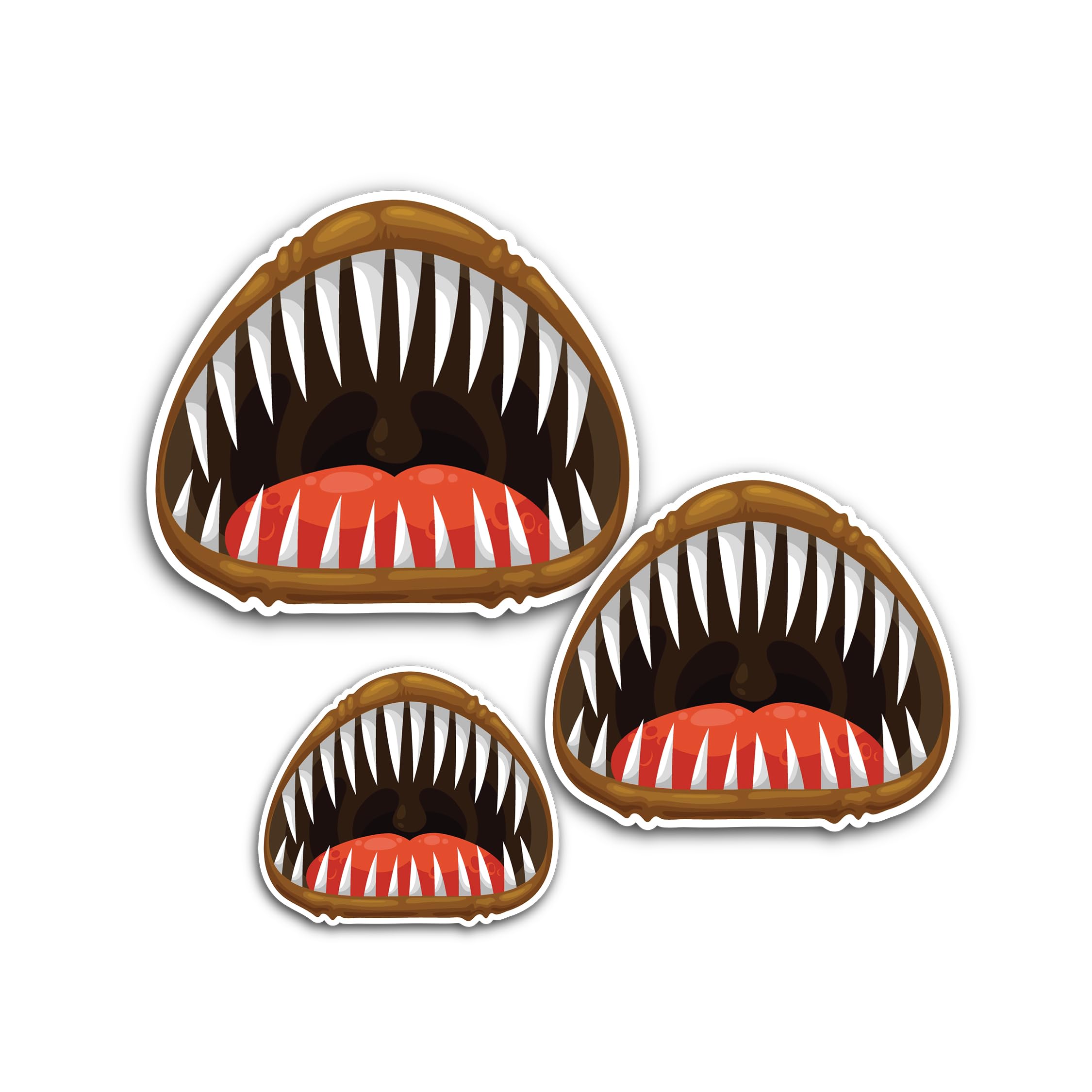 2 (Pieces) 3" and 5" JDMUP's Turbo Logo Sticker, Waterproof Vinyl Decals for Many Purpose Like Cars,