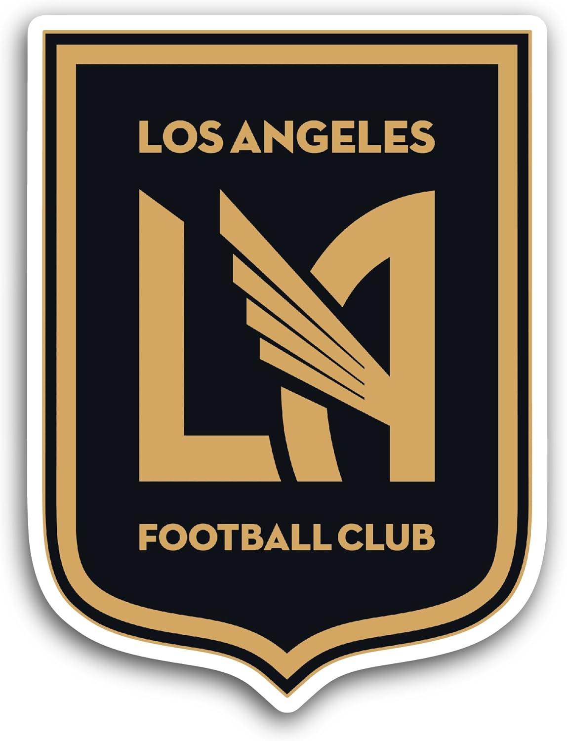 2 (Pieces) 3" and 5" L0s Angeles F00tball Club Sticker, Waterproof Vinyl Decals for Many Purpose Like Cars, Trucks, Laptops, Phones, Windows and More