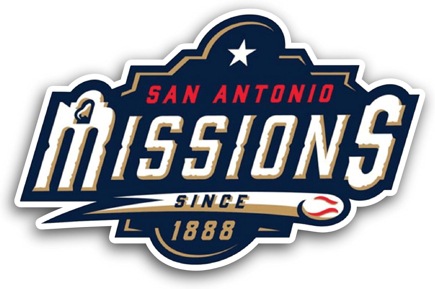 2 (Pieces) 3" and 5" San Ant0ni0 Logo Sticker, Waterproof Vinyl Decals for Many Purpose Like Cars, Trucks, Laptops, Phones, Windows and More