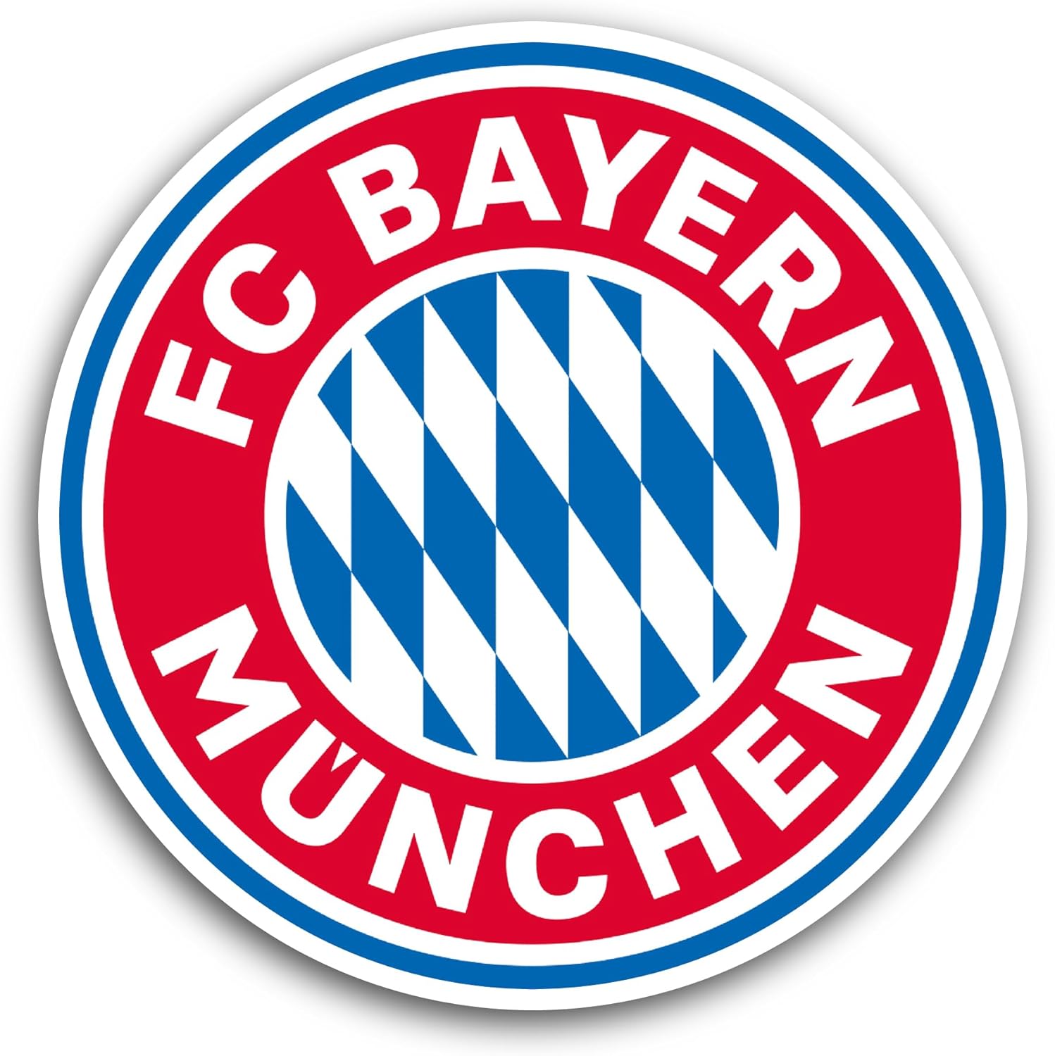 2 (Pieces) 3" and 5" B@yern Munchen Sticker, Waterproof Vinyl Decals for Many Purpose Like Cars, Trucks, Laptops, Phones, Windows and More