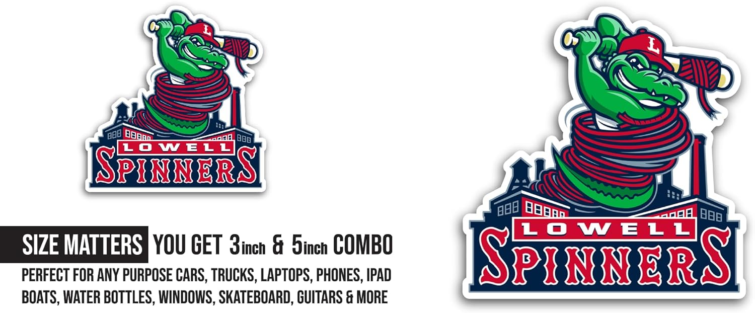 2 (Pieces) 3" and 5" L0well Spinners Sticker, Waterproof Vinyl Decals for Many Purpose Like Cars, Trucks, Laptops, Phones, Windows and More