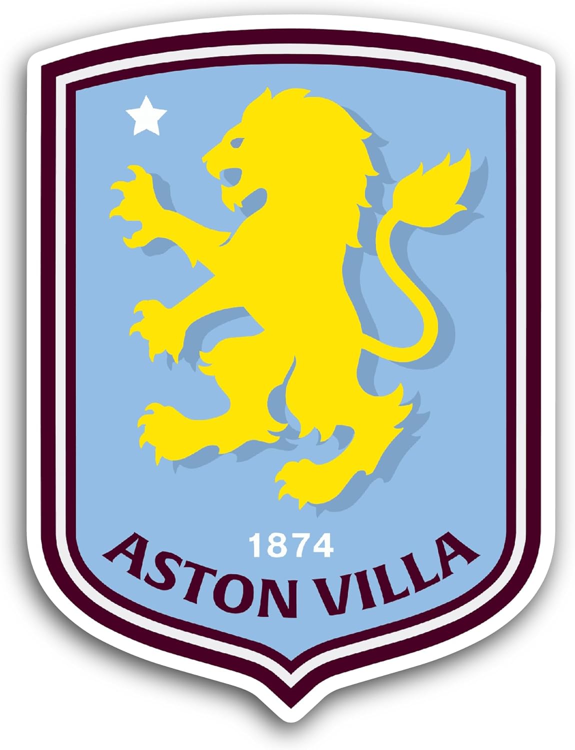 2 (Pieces) 3" and 5" Ast0n Villa Sticker, Waterproof Vinyl Decals for Many Purpose Like Cars, Trucks, Laptops, Phones, Windows and More