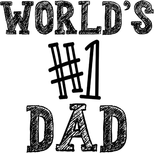 Inspirational Quote "World's no#1 dad" Motivational Sticker Vinyl Decal Motivation Stickers- 5" Vinyl Sticker Waterproof