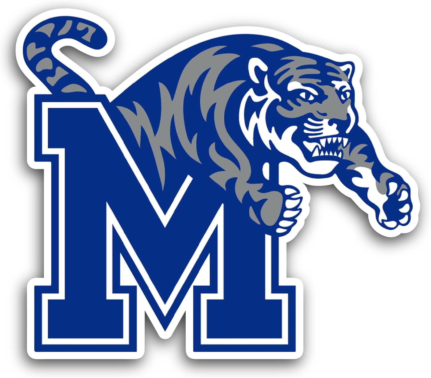 2 (Pieces) 3" and 5" Memphis T1gers Sticker, Waterproof Vinyl Decals for Many Purpose Like Cars, Trucks, Laptops, Phones, Windows and More