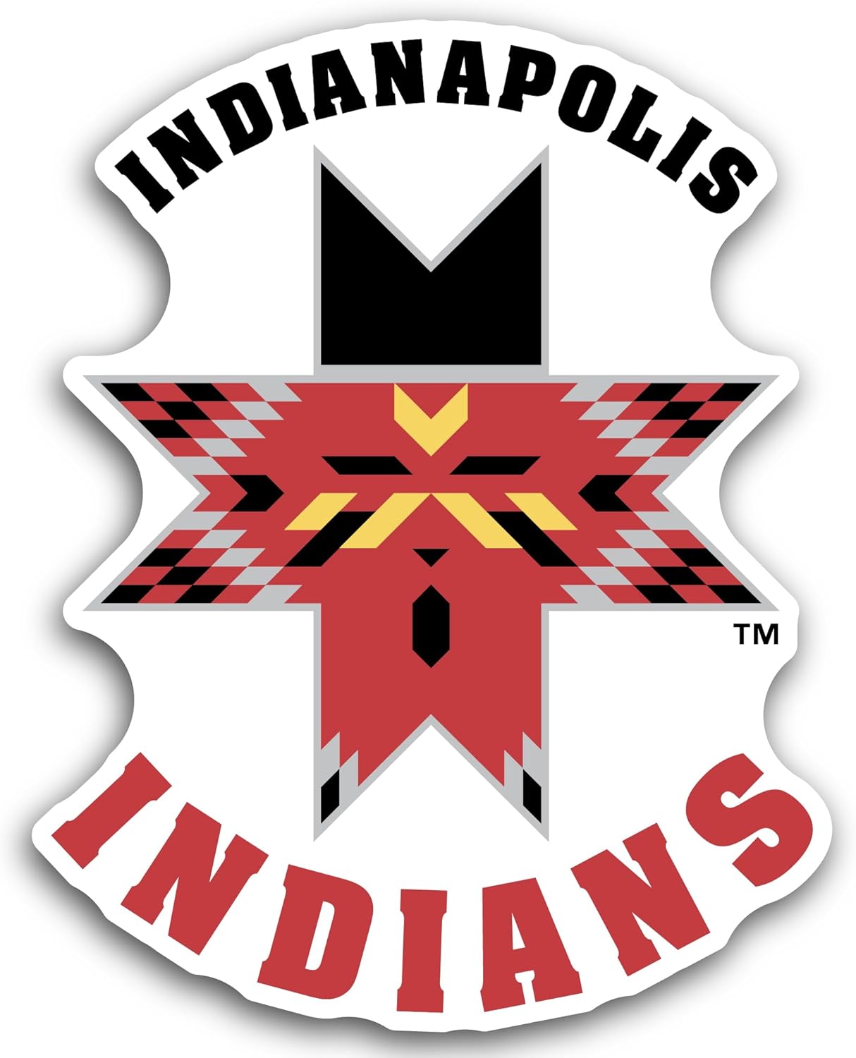 2 (Pieces) 3" and 5" Indianap0lis Indians Sticker, Waterproof Vinyl Decals for Many Purpose Like Cars, Trucks, Laptops, Phones, Windows and More