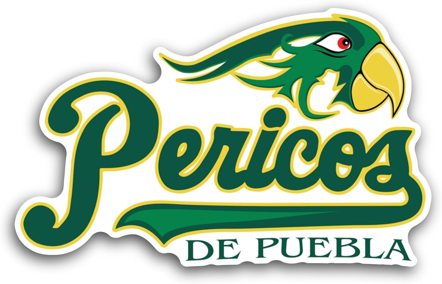 2 (Pieces) 3" and 5" Peric0s Baseball Logo Decal Sticker, Waterproof Vinyl Decals for Many Purpose Like Cars, Trucks, Laptops, Phones, Windows and More