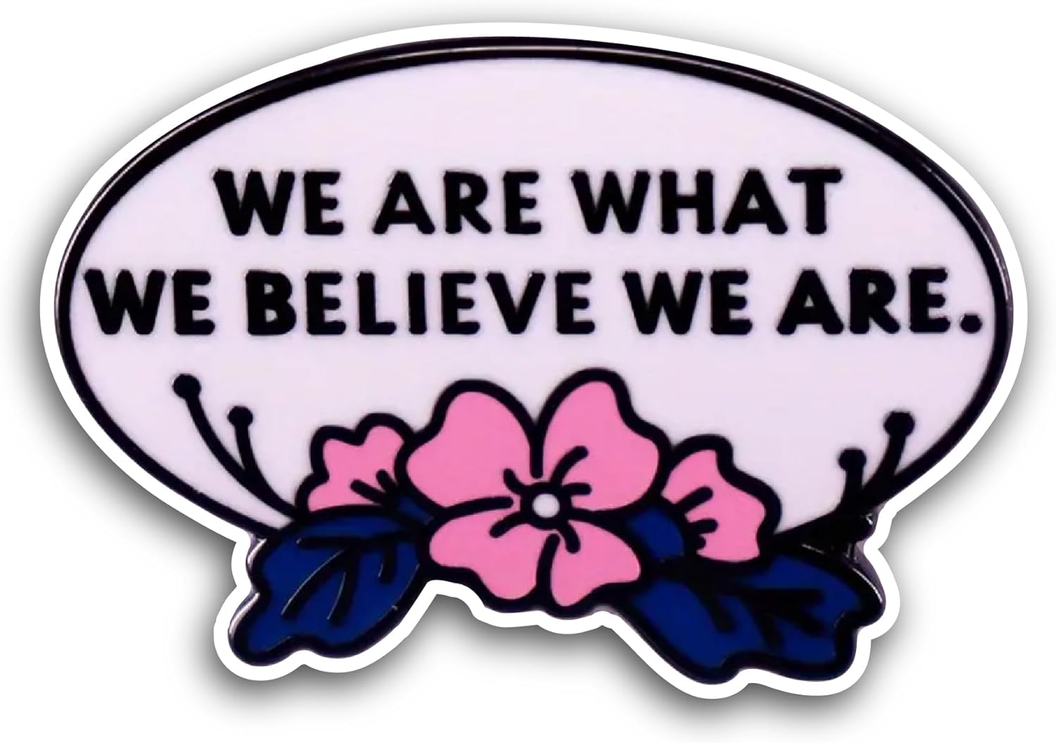 2 (Pieces) 3" and 5" We are What We Believe We are Sticker, Waterproof Vinyl Decals for Many Purpose Like Cars, Trucks, Laptops, Phones, Windows and More