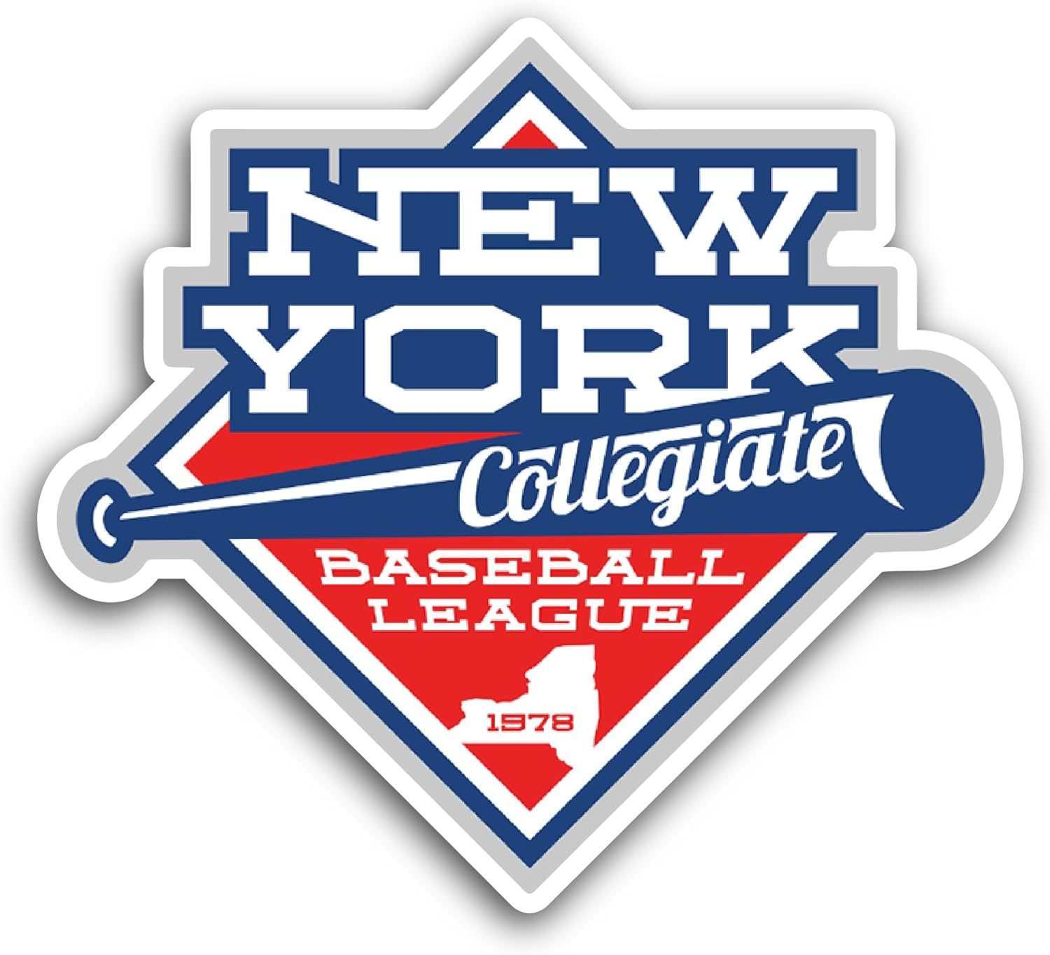 2 (Pieces) 3" and 5" New York C0llegiate Sticker, Waterproof Vinyl Decals for Many Purpose Like Cars, Trucks, Laptops, Phones, Windows and More