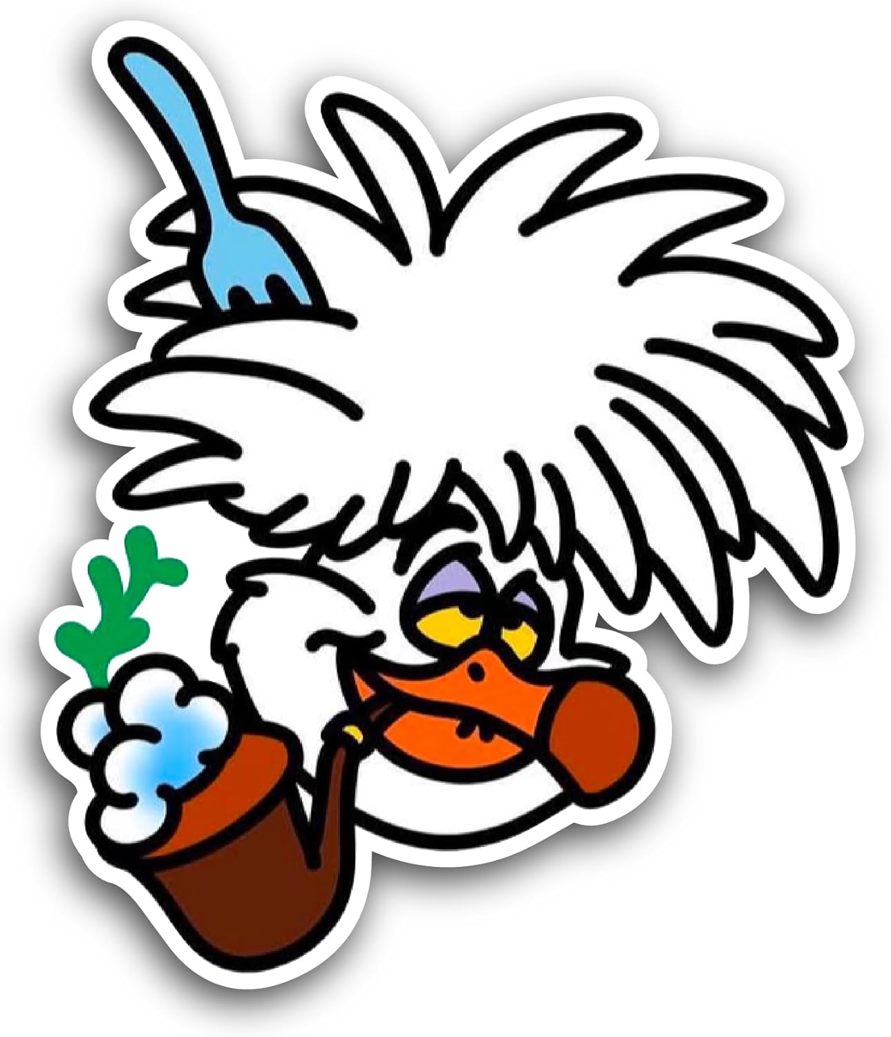 2 (Pieces) 3" and 5" Cartoon R00ster Sticker, Waterproof Vinyl Decals for Many Purpose Like Cars, Trucks, Laptops, Phones, Windows and More