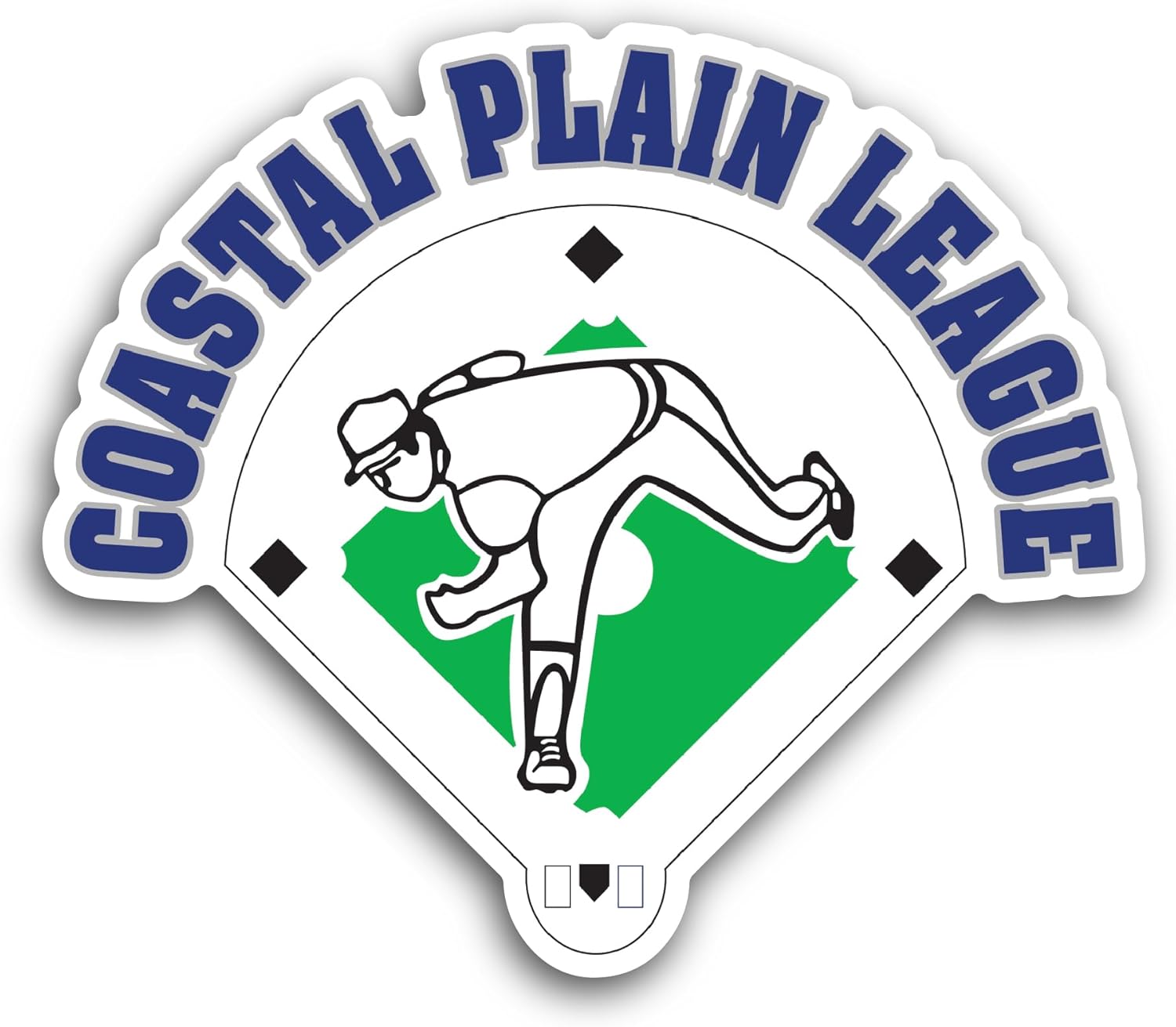 2 (Pieces) 3" and 5" C0astal Plain League Sticker, Waterproof Vinyl Decals for Many Purpose Like Cars, Trucks, Laptops, Phones, Windows and More