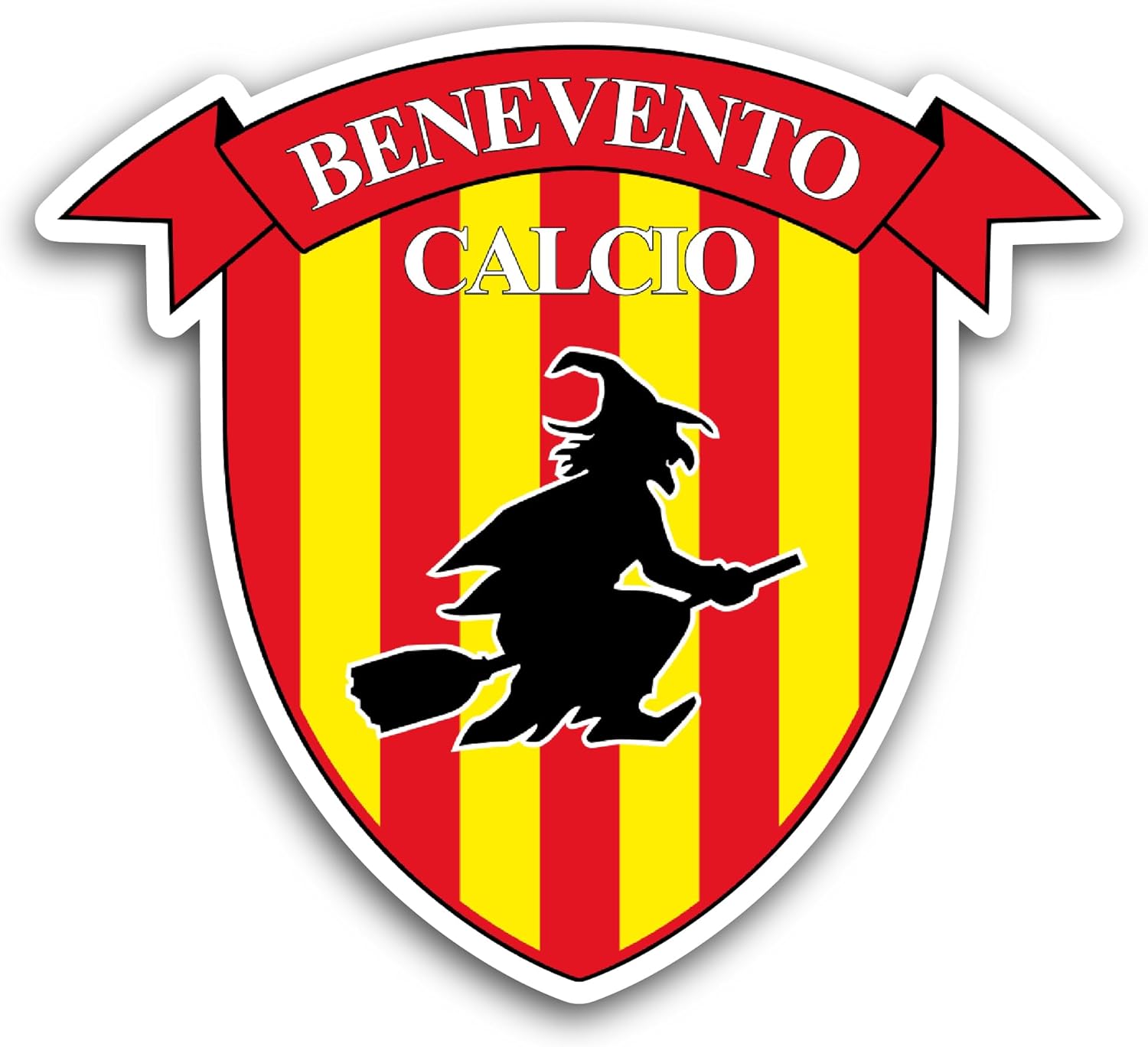 2 (Pieces) 3" and 5" Benevent0 Calcio Logo Sticker, Waterproof Vinyl Decals for Many Purpose Like Cars, Trucks, Laptops, Phones, Windows and More