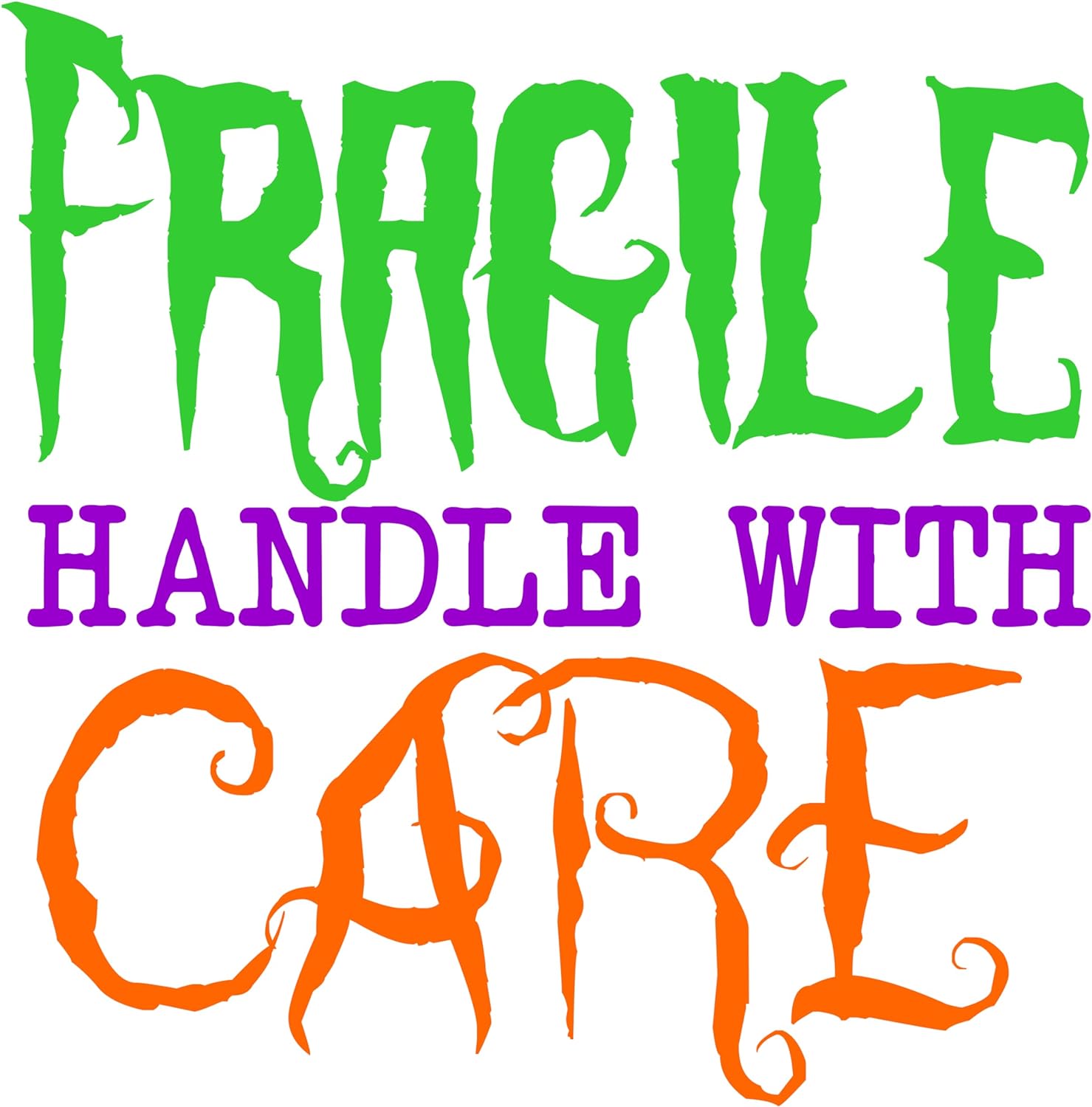 Inspirational Quote Fragile Handle with Care Motivational Sticker Vinyl Decal Motivation Stickers- 5" Vinyl Sticker Waterproof