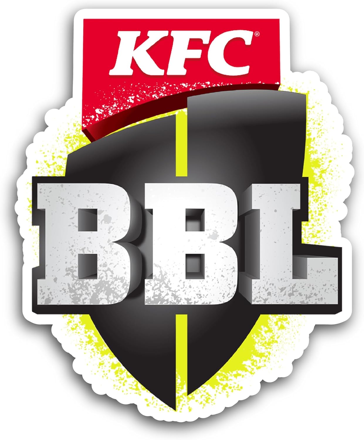 2 (Pieces) 3" and 5" Big Bash L3ague Sticker, Waterproof Vinyl Decals for Many Purpose Like Cars, Trucks, Laptops, Phones, Windows and More