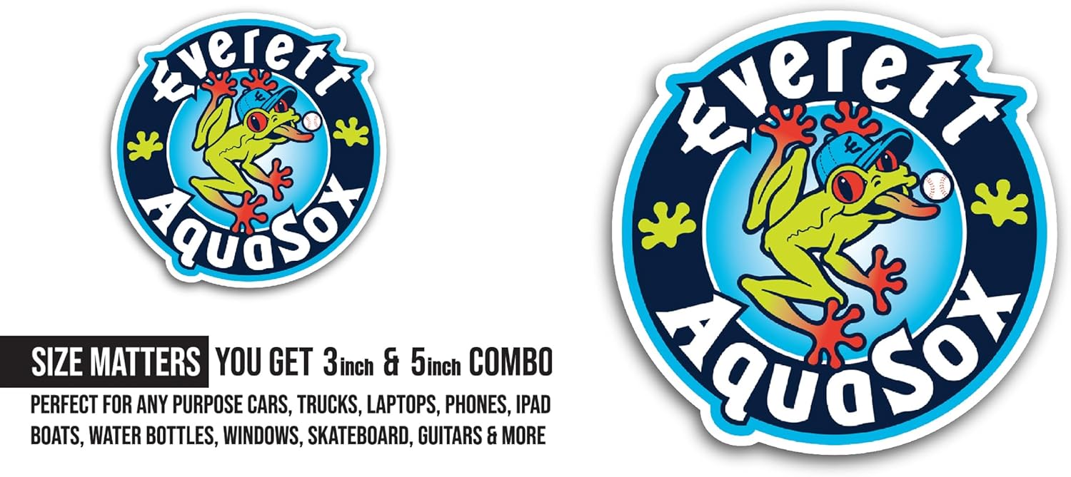 2 (Pieces) 3" and 5" Ev3rett Logo Decal Sticker, Waterproof Vinyl Decals for Many Purpose Like Cars, Trucks, Laptops, Phones, Windows and More