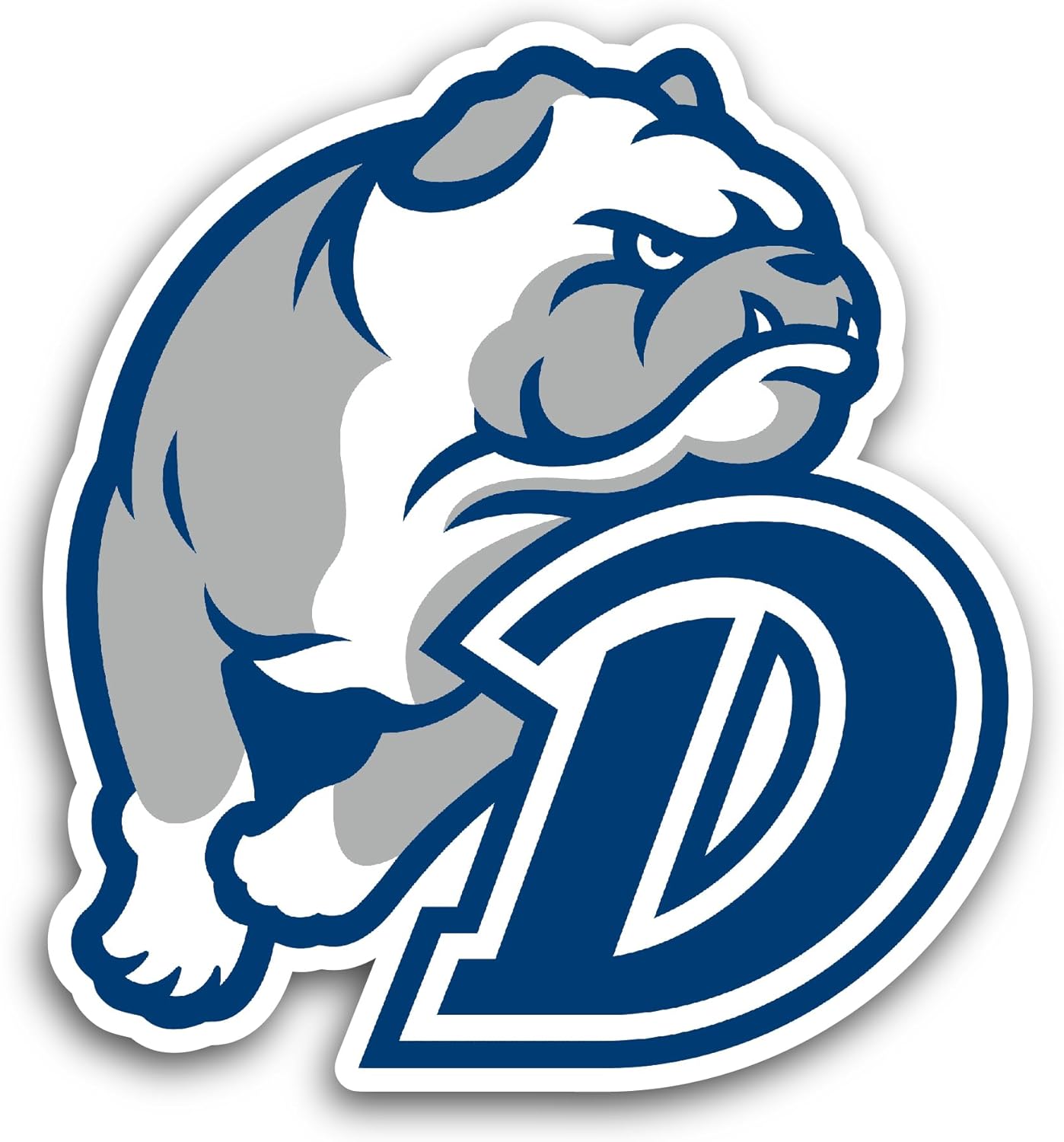 2 (Pieces) 3" and 5" Drake Bulld0gs Sticker, Waterproof Vinyl Decals for Many Purpose Like Cars, Trucks, Laptops, Phones, Windows and More