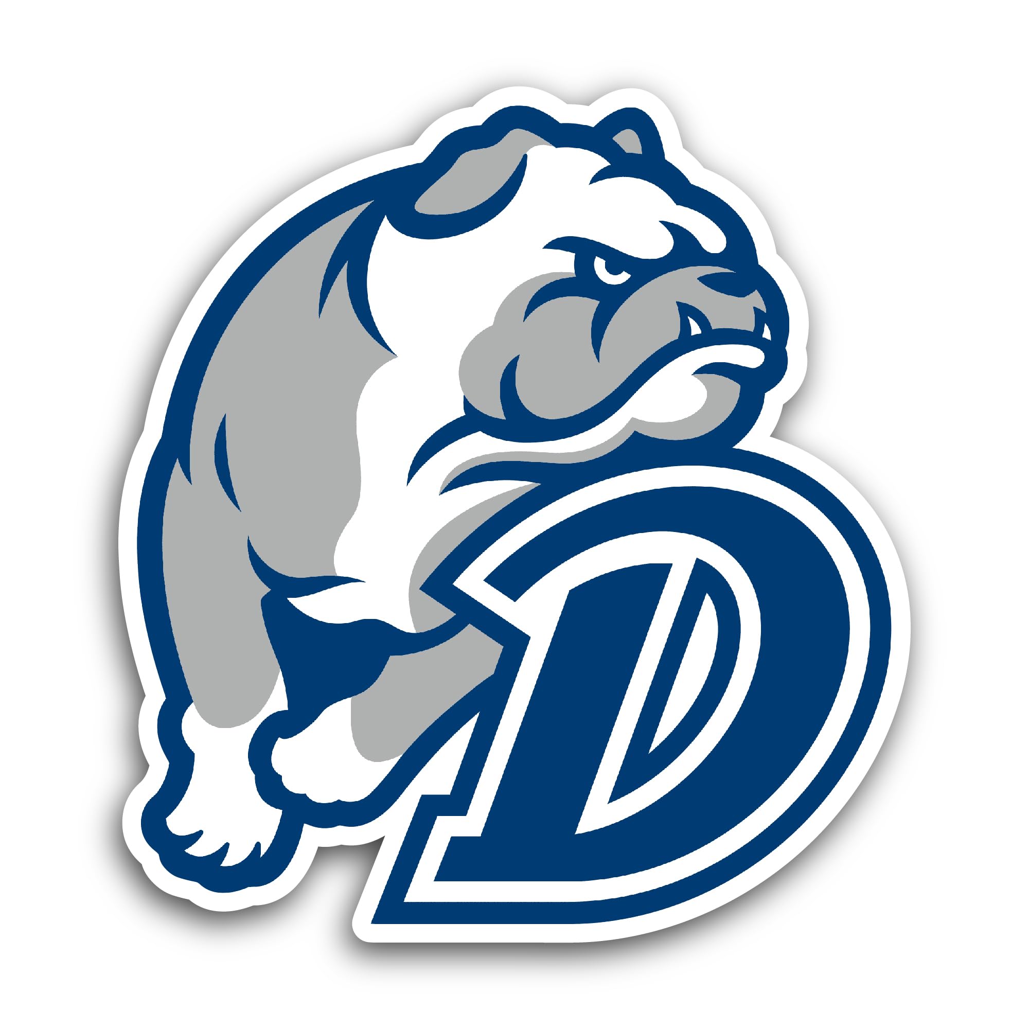 2 (Pieces) 3" and 5" Drake Bulld0gs Sticker, Waterproof Vinyl Decals for Many Purpose Like Cars, Tru