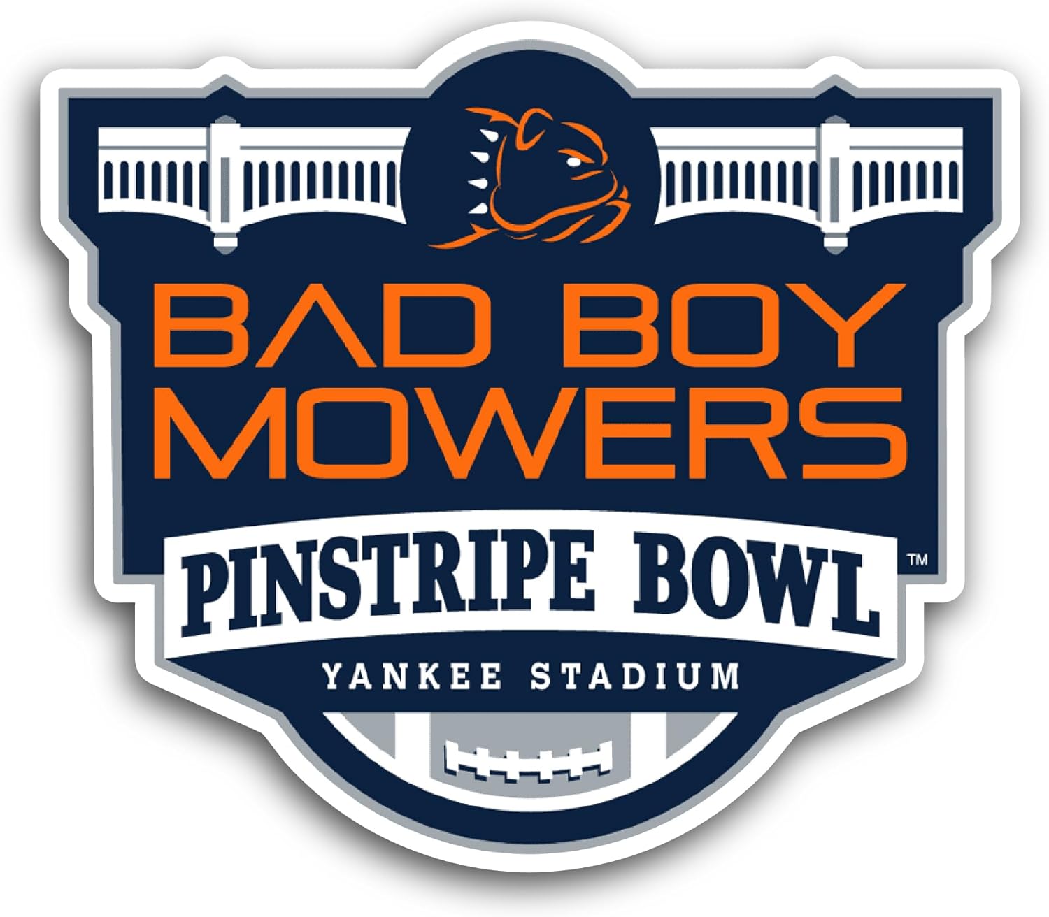 2 (Pieces) 3" and 5" Bad Boy M0wers Sticker, Waterproof Vinyl Decals for Many Purpose Like Cars, Trucks, Laptops, Phones, Windows and More