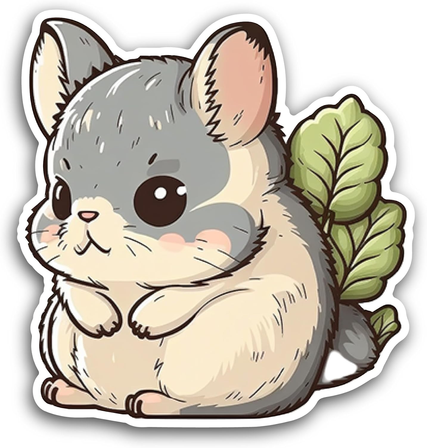 2 (Pieces) 3" and 5" Squirrel Sticker, Waterproof Vinyl Decals for Many Purpose Like Cars, Trucks, Laptops, Phones, Windows and More