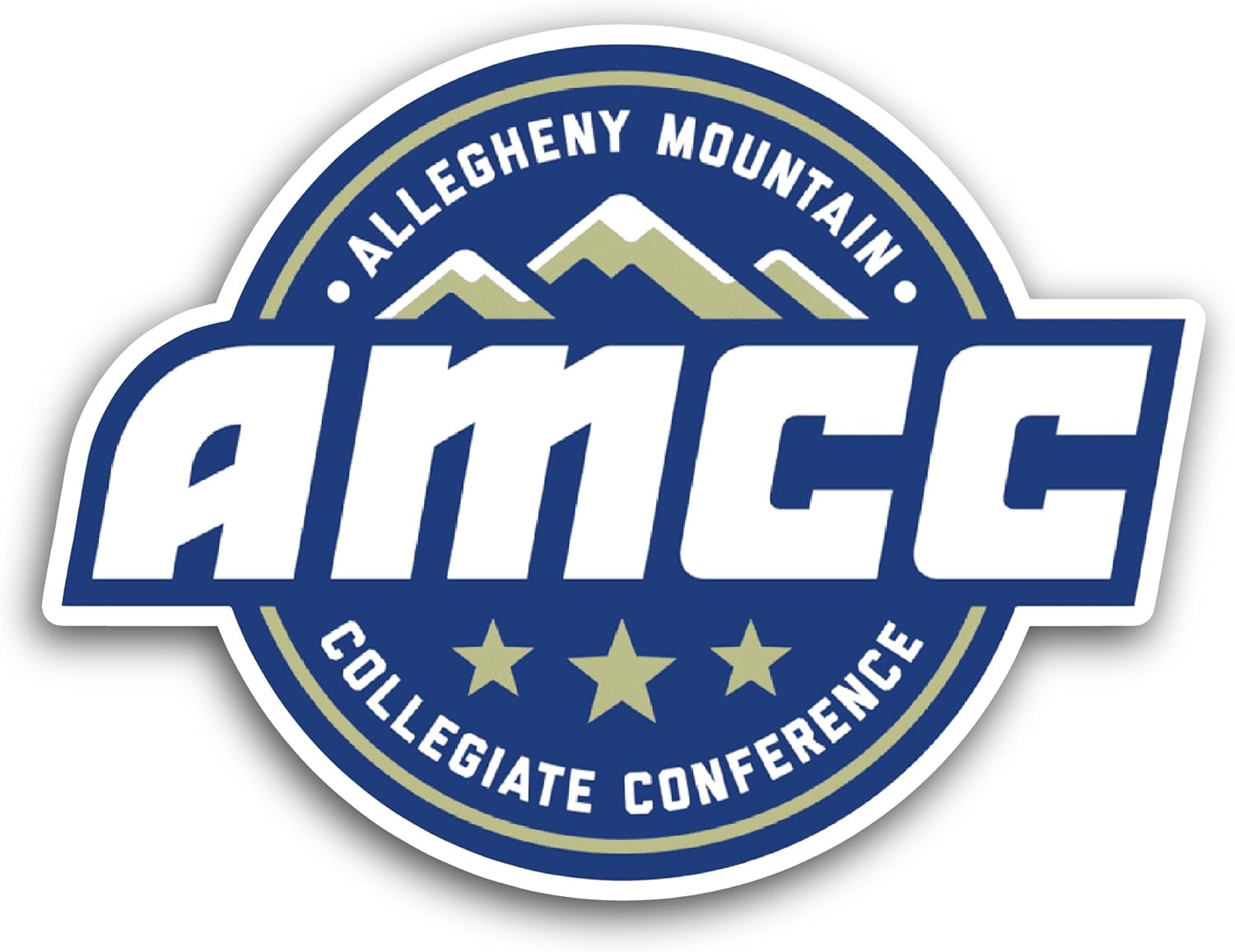 2 (Pieces) 3" and 5" Allegheny M0untain Collegiate Conference Decal Sticker, Waterproof Vinyl Decals for Many Purpose Like Cars, Trucks, Laptops, Phones, Windows and More
