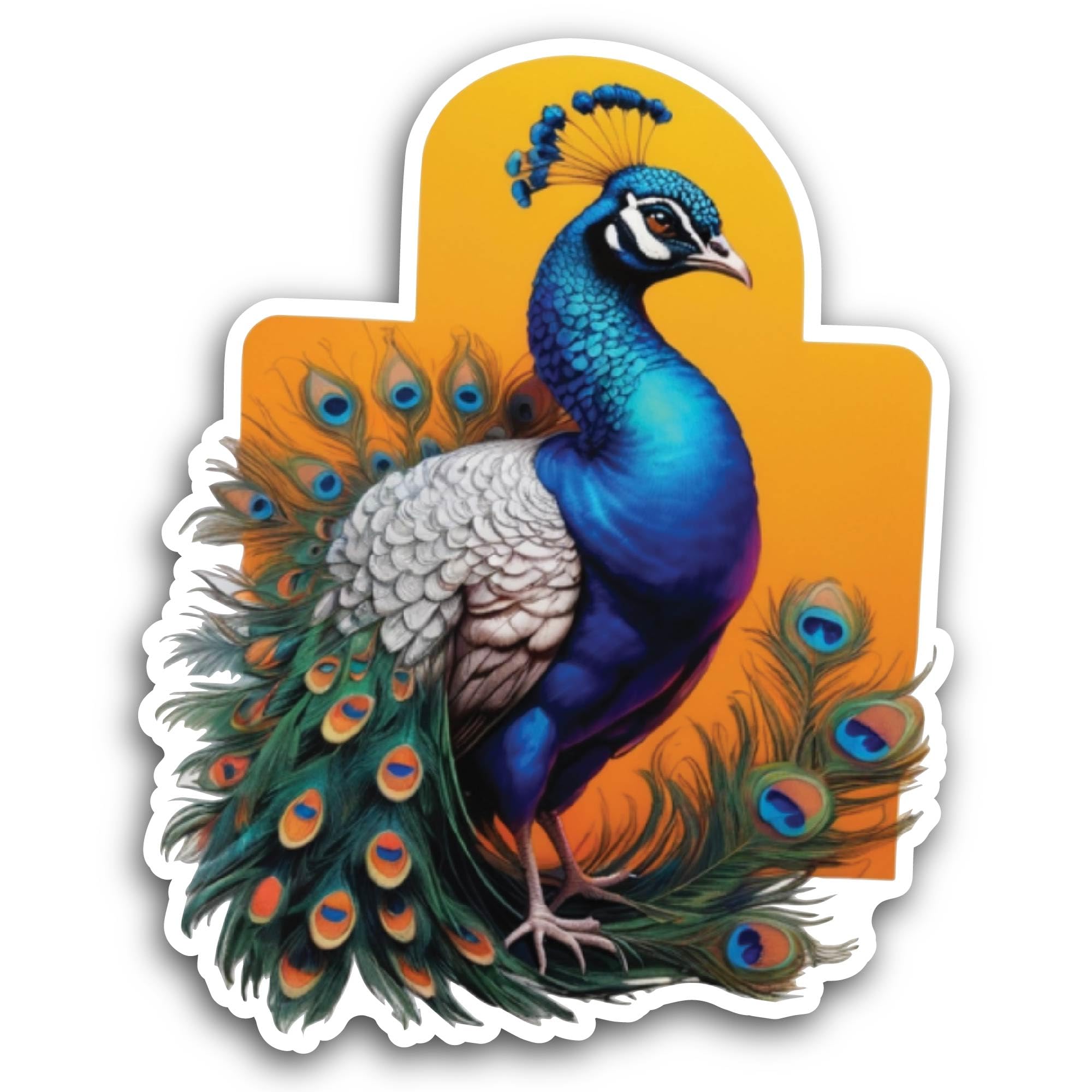 2 (Pieces) 3" and 5" Never Give Up Sticker, Waterproof Vinyl Decals for Many Purpose Like Cars, Truc