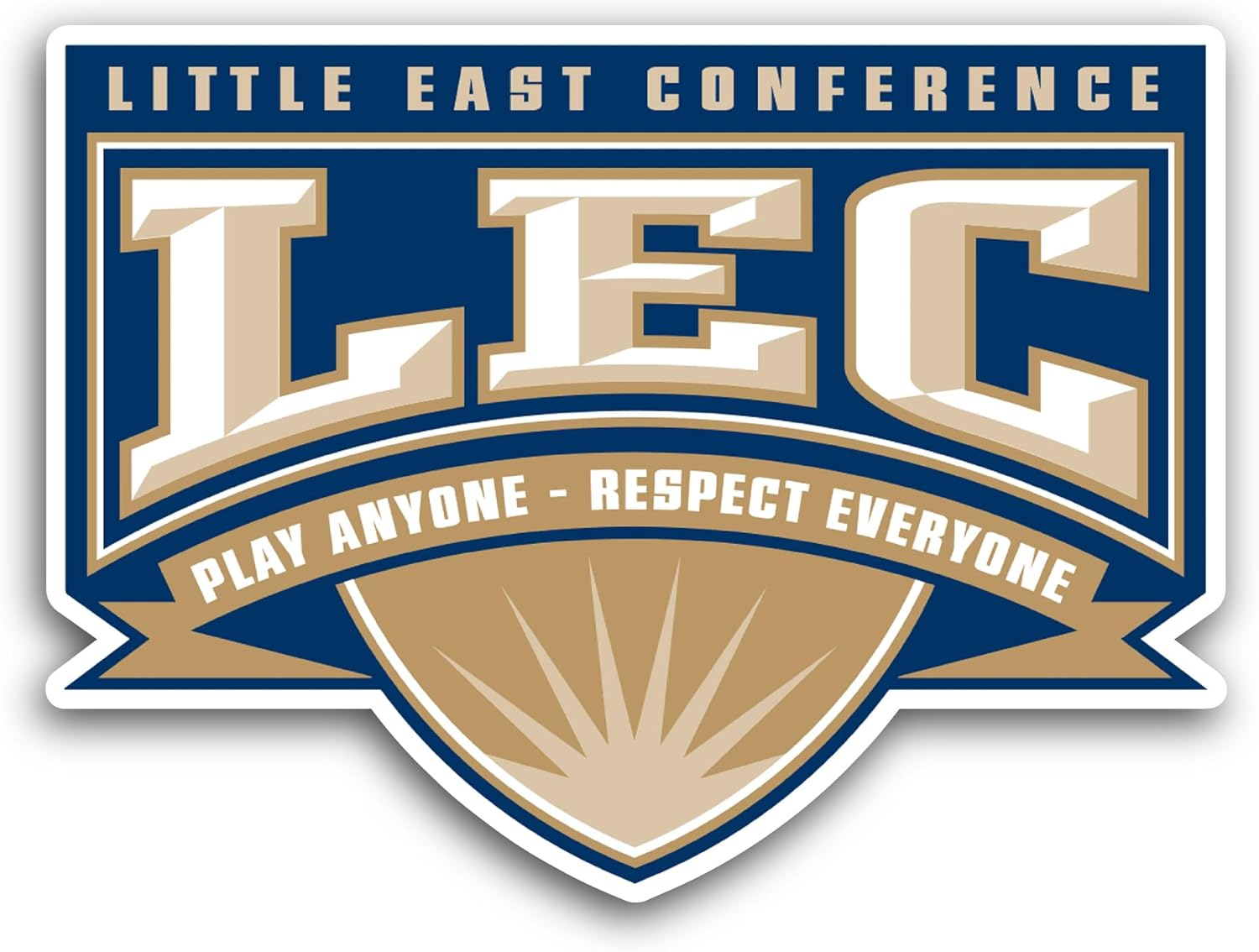 2 (Pieces) 3" and 5" Little East C0nference Sticker, Waterproof Vinyl Decals for Many Purpose Like Cars, Trucks, Laptops, Phones, Windows and More