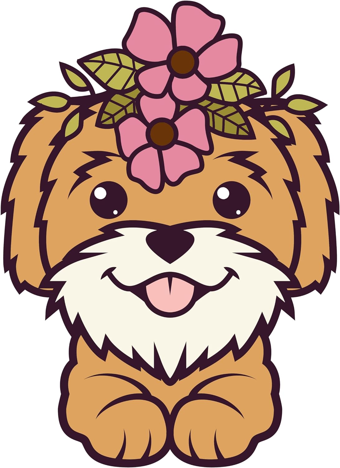 Inspirational Quote "Pretty Dog Looks Awesom" Motivational Sticker Vinyl Decal Motivation Stickers- 5" Vinyl Sticker Waterproof