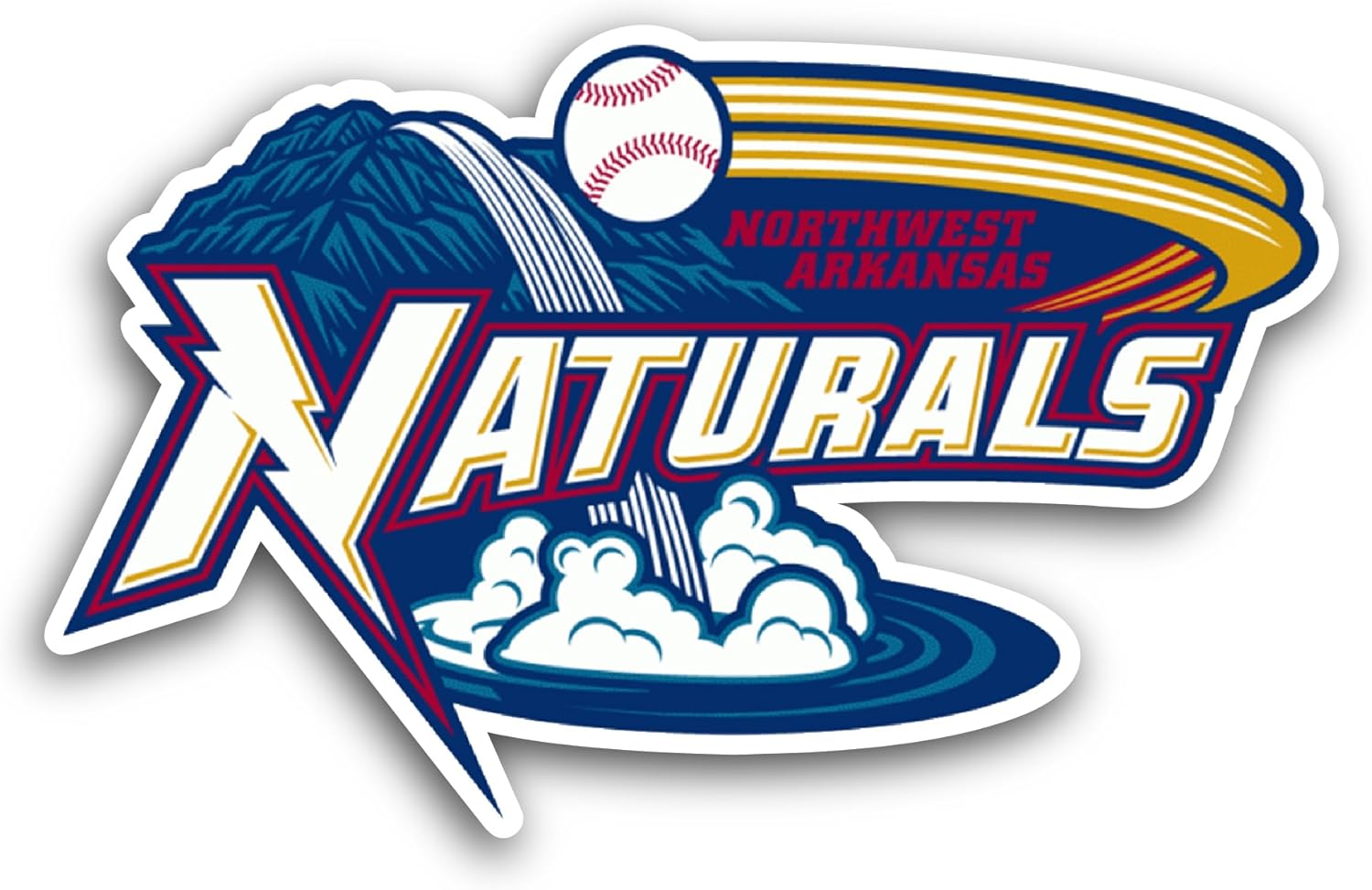 2 (Pieces) 3" and 5" Northwest Baseball Logo Decal Sticker, Waterproof Vinyl Decals for Many Purpose Like Cars, Trucks, Laptops, Phones, Windows and More