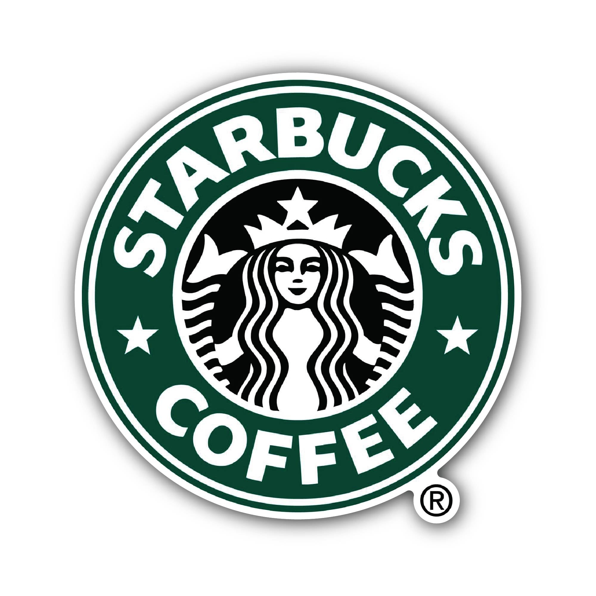 2 (Pieces) 3" and 5" Star Logo Sticker, Waterproof Vinyl Decals for Many Purpose Like Cars, Trucks, 
