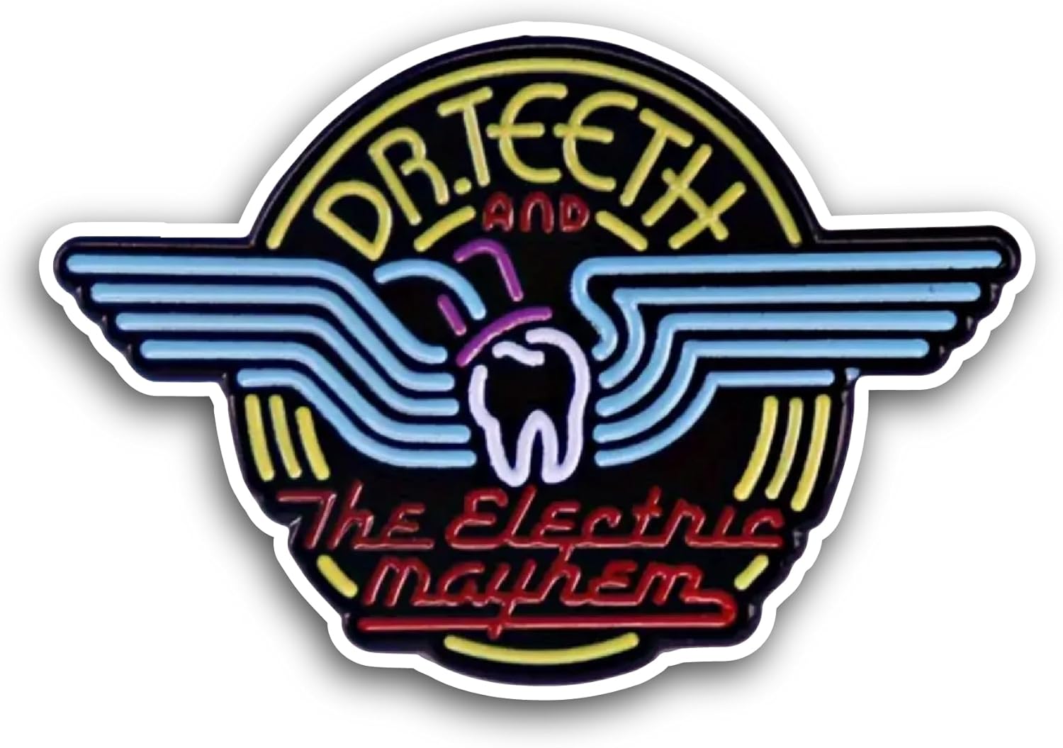 2 (Pieces) 3" and 5" Dr. Teeth and The Electric Mayhem Sticker, Waterproof Vinyl Decals for Many Purpose Like Cars, Trucks, Laptops, Phones, Windows and More