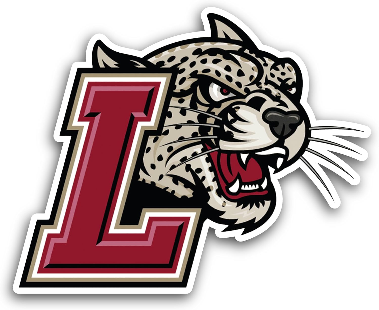 2 (Pieces) 3" and 5" Lafayette Le0pards Sticker, Waterproof Vinyl Decals for Many Purpose Like Cars, Trucks, Laptops, Phones, Windows and More